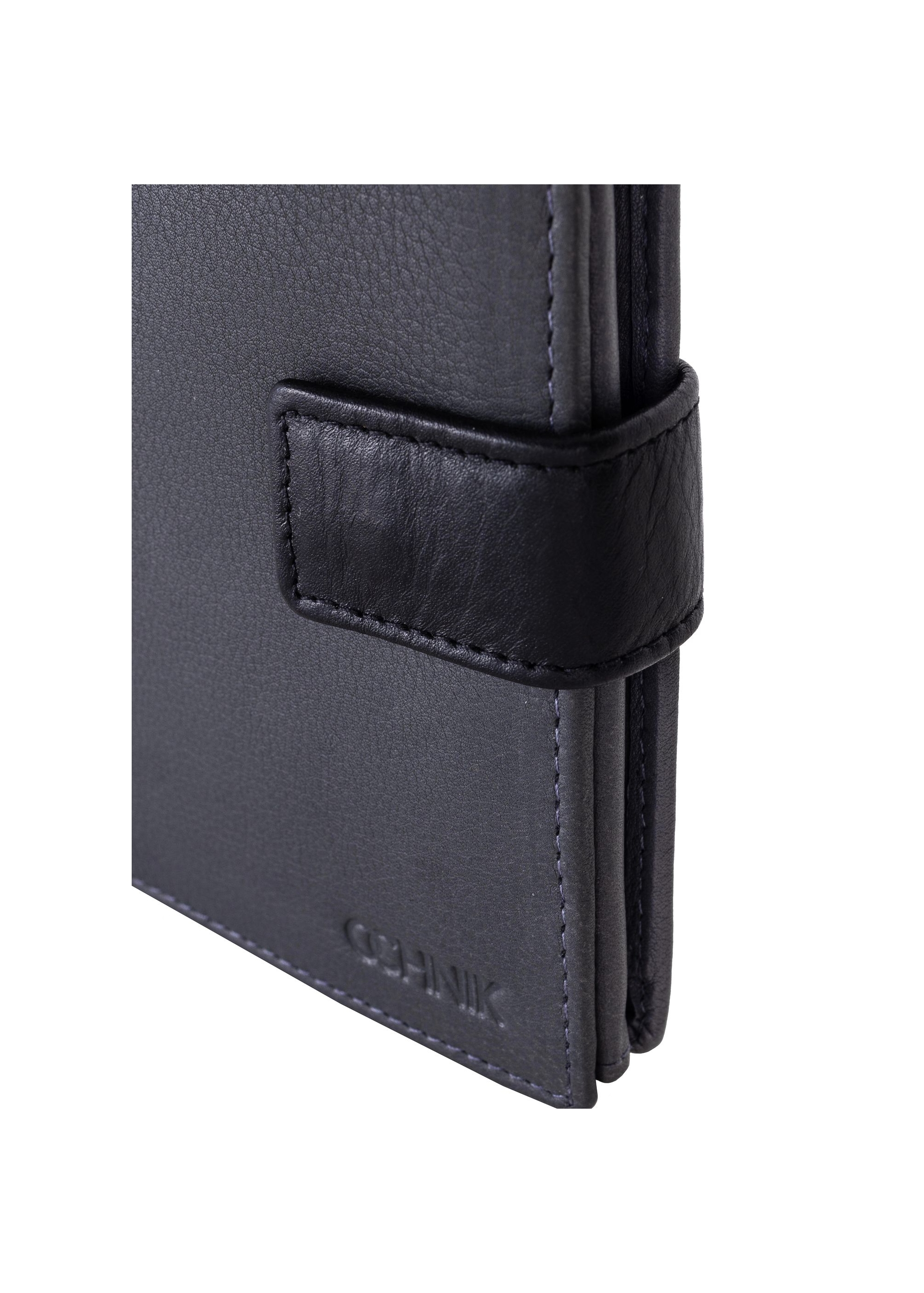 Graphite leather men's wallet PORMS-0543-95(Z23)-06