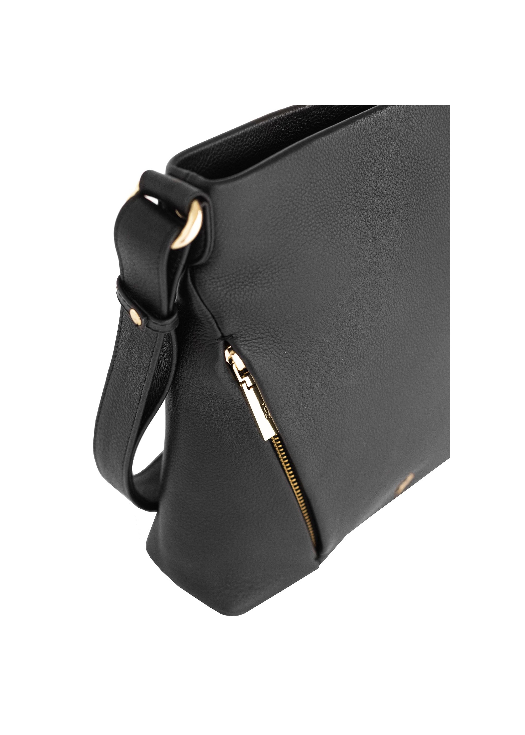 Black leather handbag for women TORES-0974-99(W24)-06