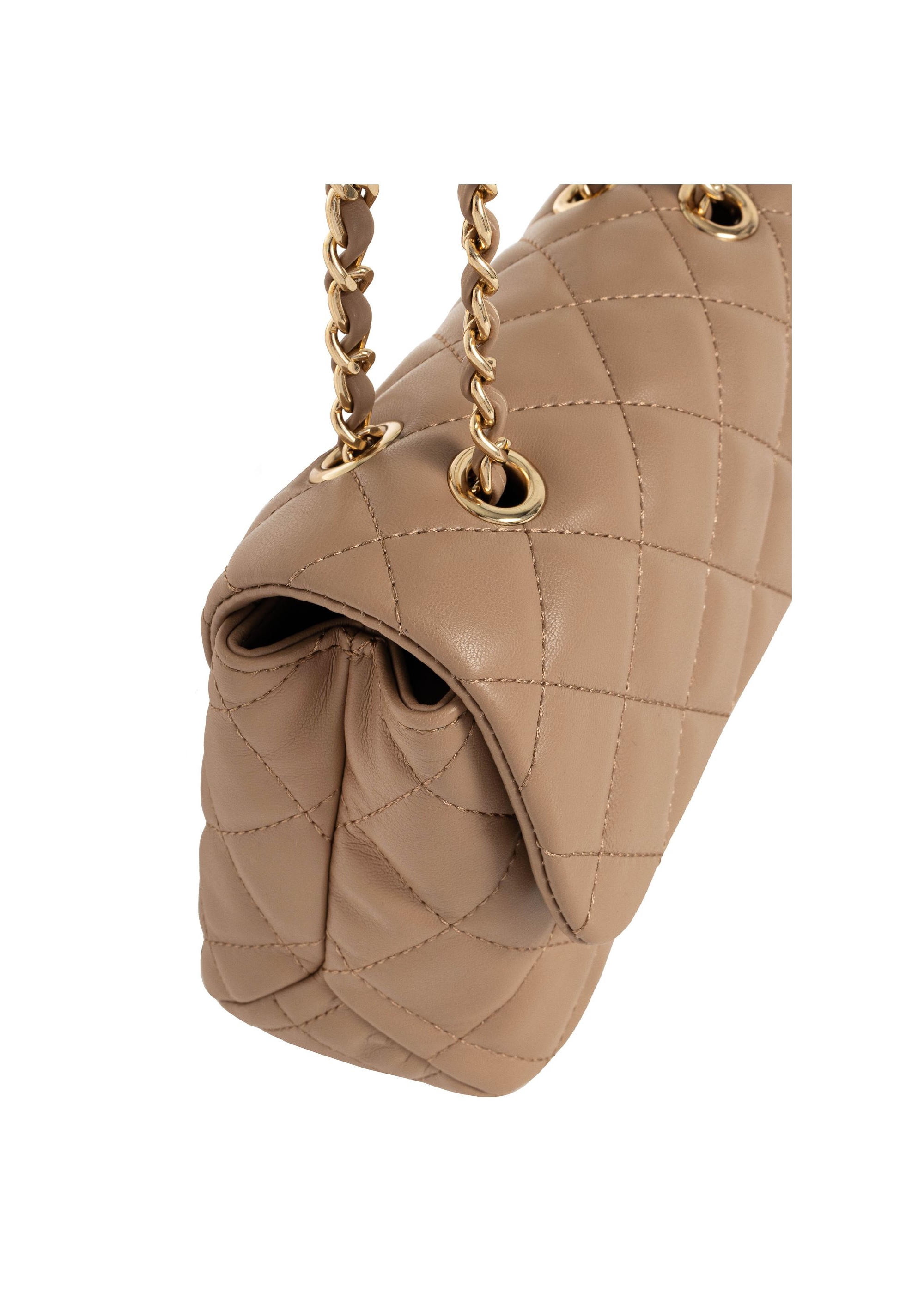 Beige quilted women's handbag TOREC-0932B-81(W25)-06