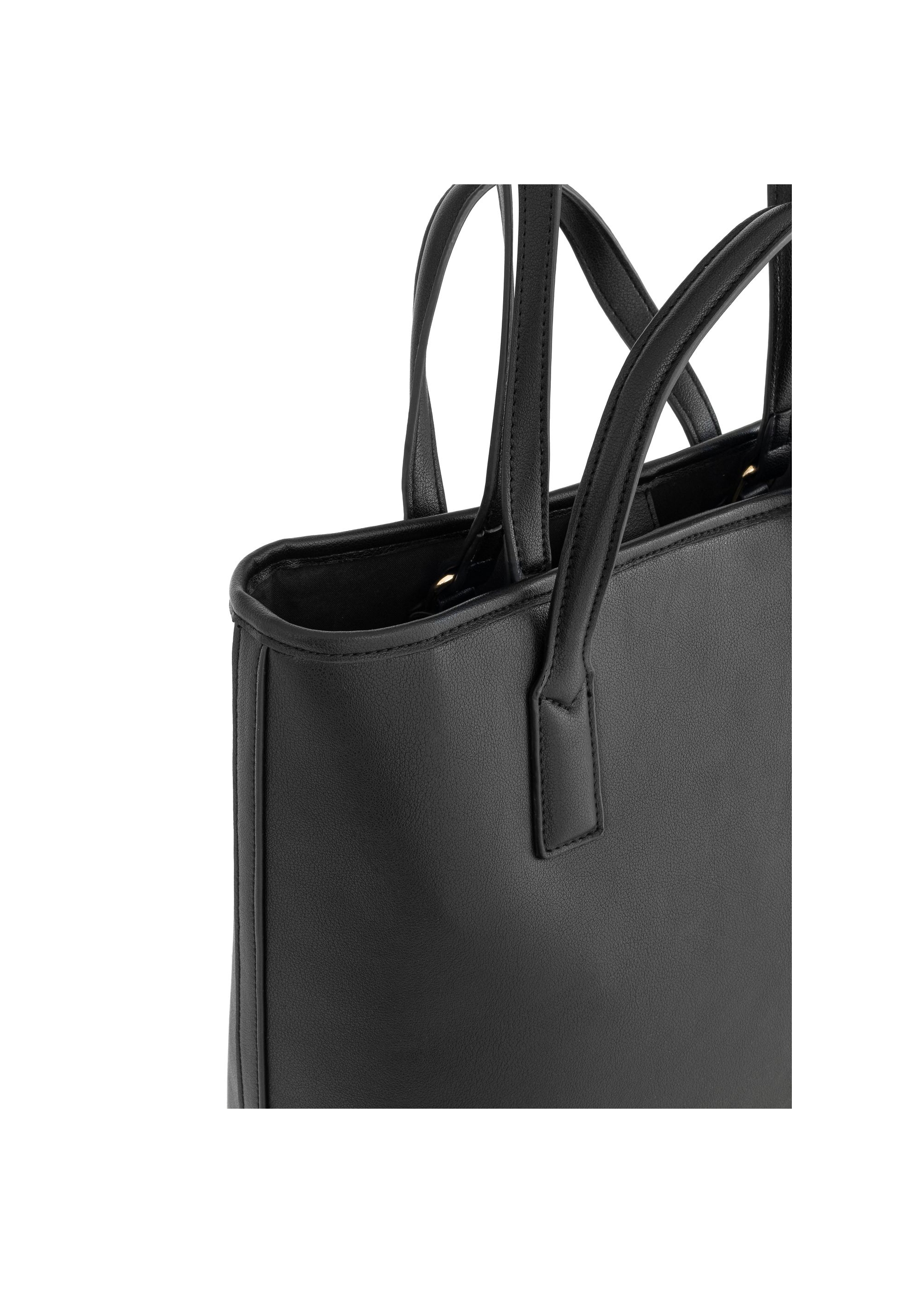 Black women's shopper bag TOREC-0907-99(W24)-07