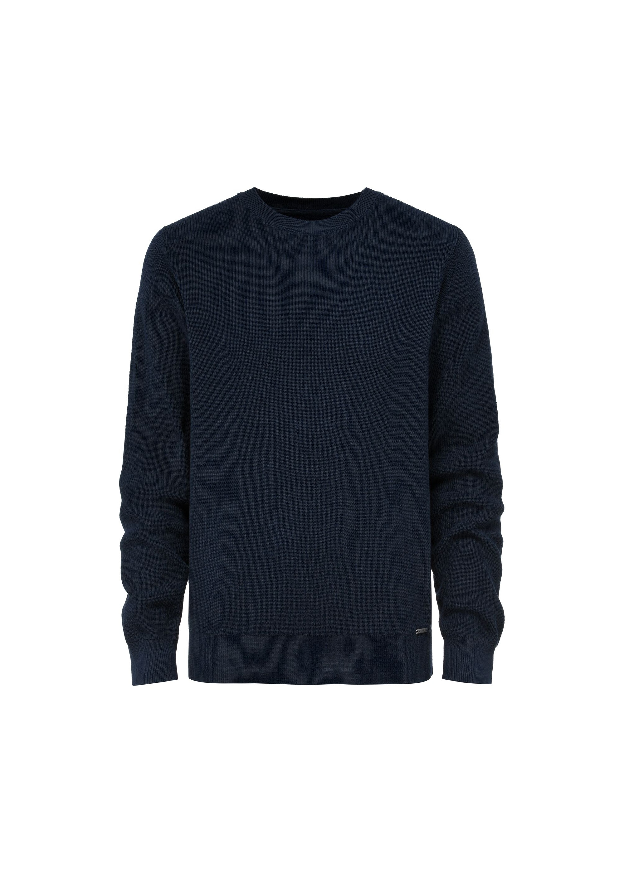 Navy blue men's sweater SWEMT-0156-69(Z24)-04