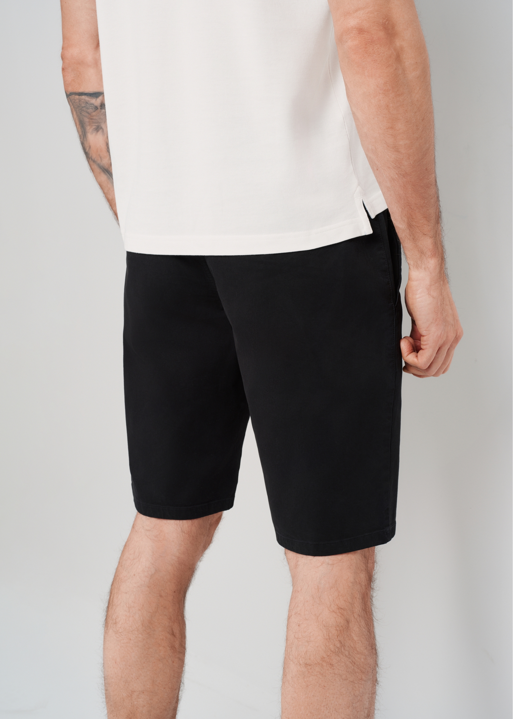 Men's black cotton shorts SZOMT-0029-99(W24)-02