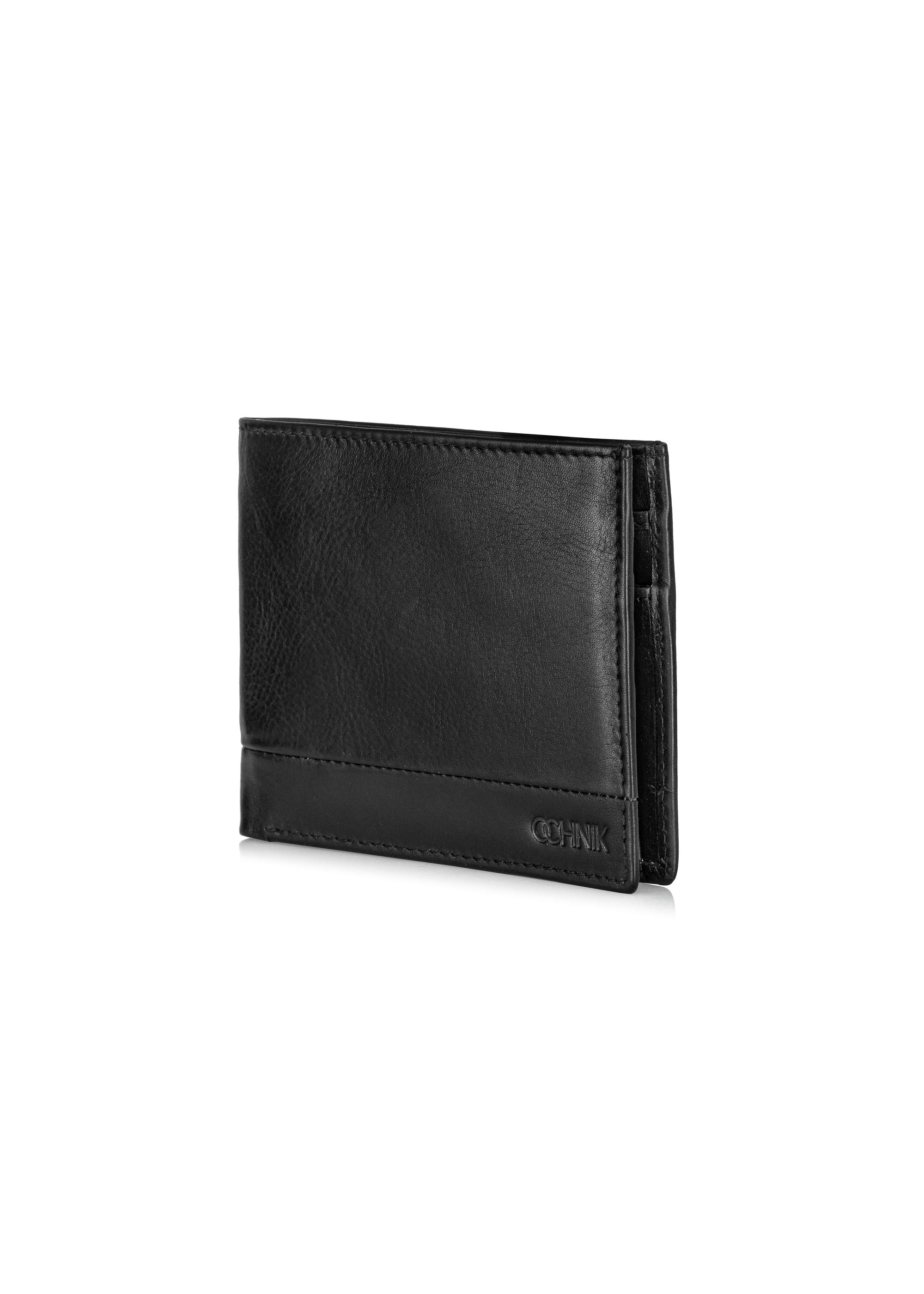 Black men's wallet without clasp PORMS-0624-99(Z24)-02