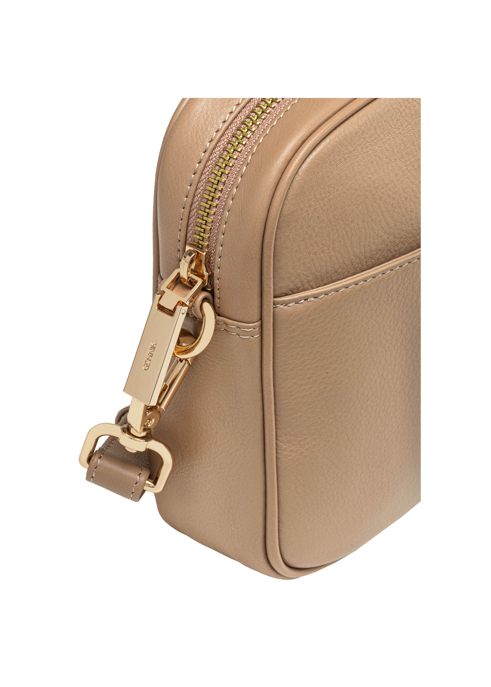 Beige leather handbag TORES-1079D-81(W25)-06