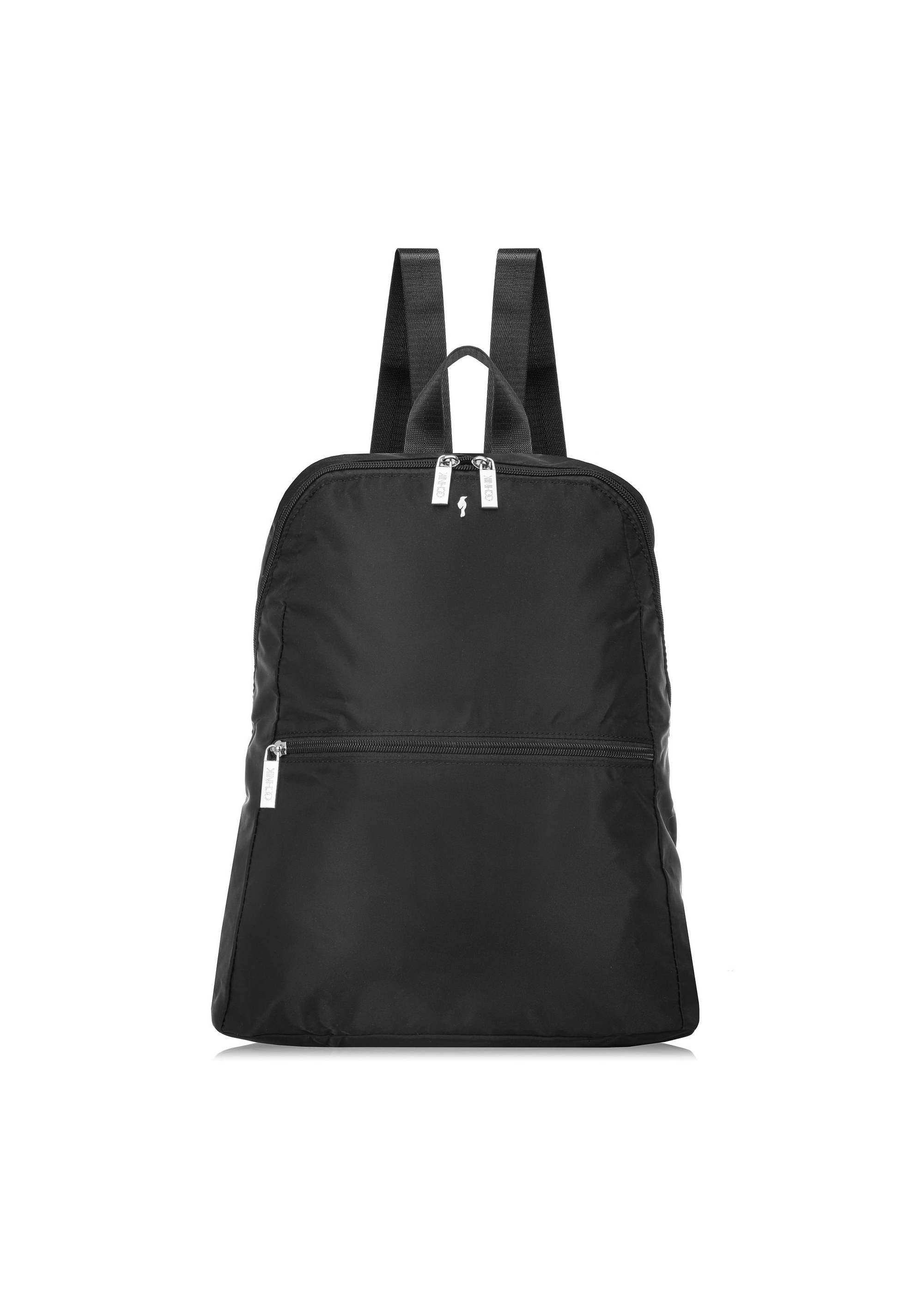 Black women's backpack with cosmetic bag TOREN-0302-99(W25)