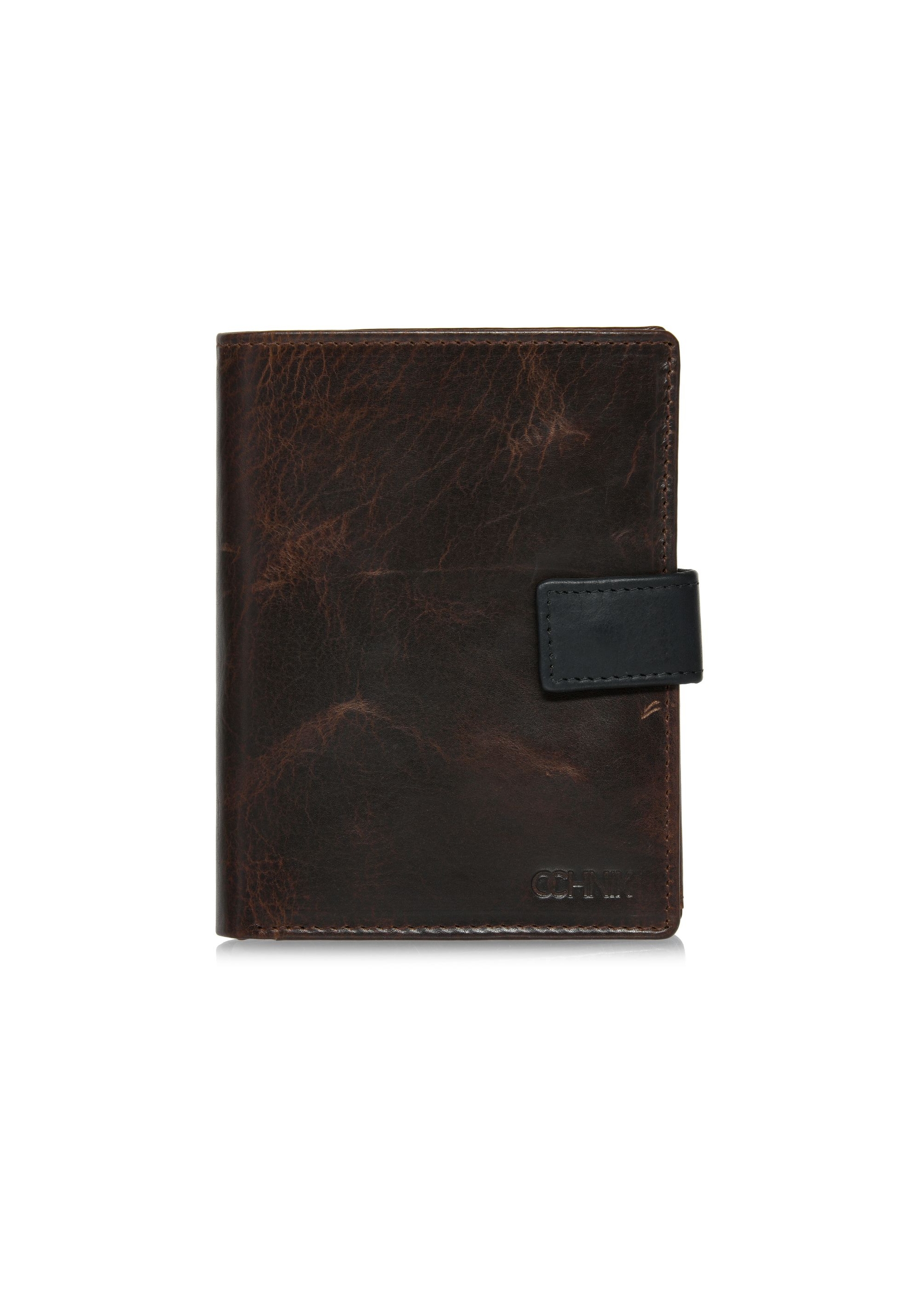 Brown large men's leather wallet PORMS-0613-89(Z24)-01