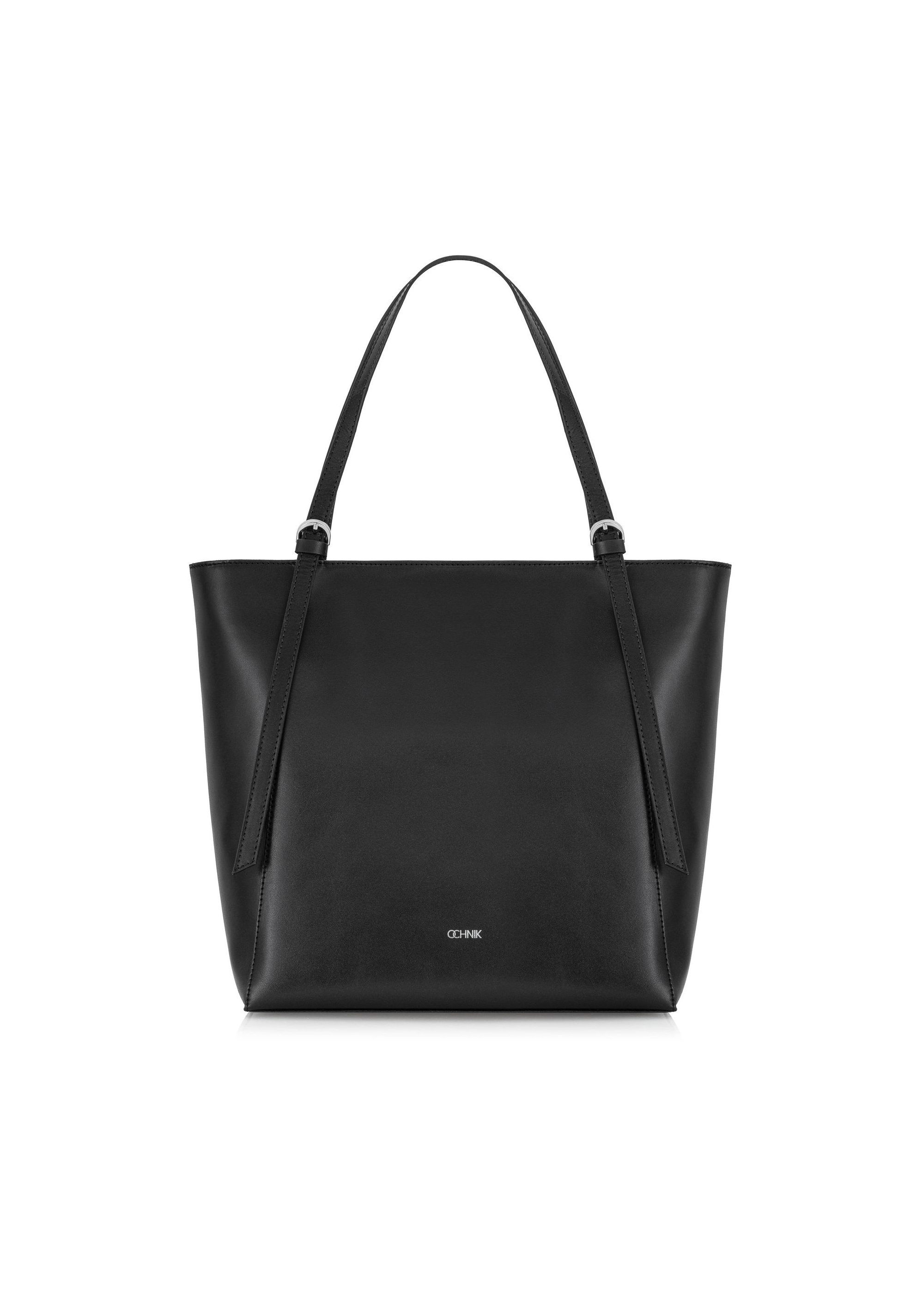 Capacious black women's shopper bag TORES-1058-99(Z24)-01