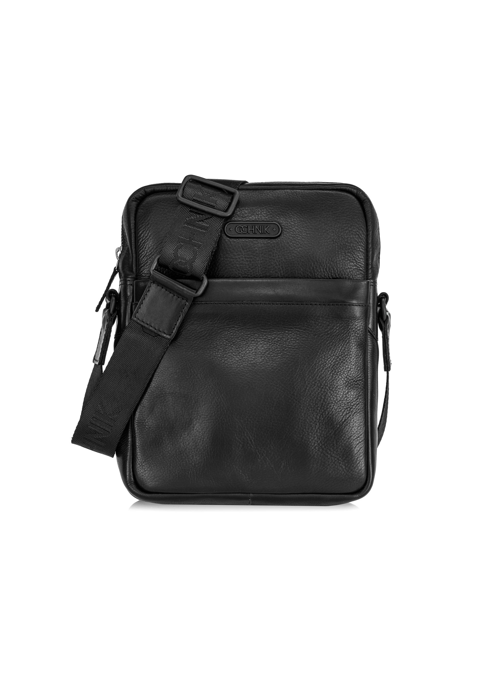 Men's leather bag with logo TORMS-0435-99(Z24)-01