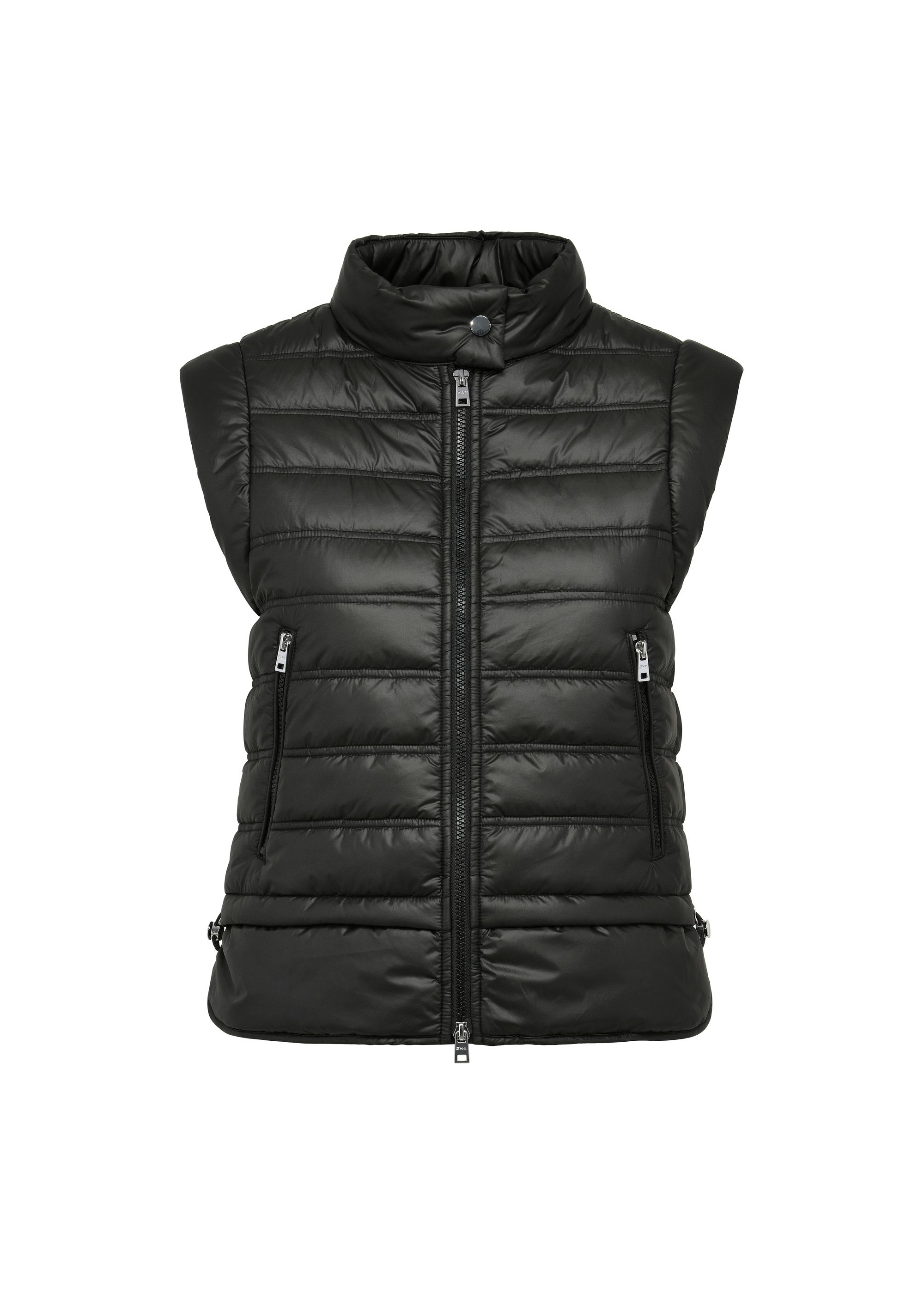 Black quilted women's vest KAMDT-0026-99(W25)-04