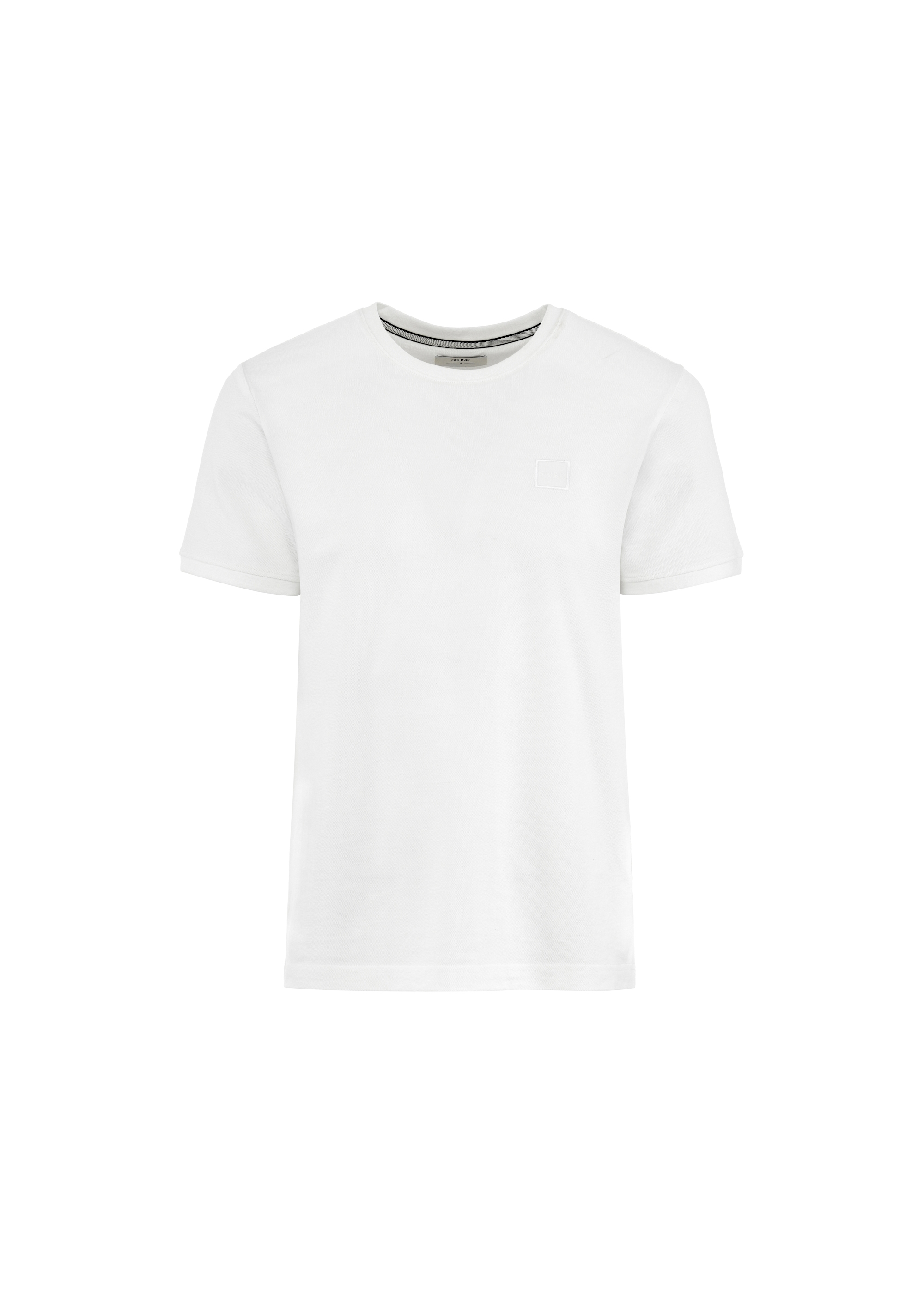 Men's white cotton T-shirt TSHMT-0100-11(W25)-01