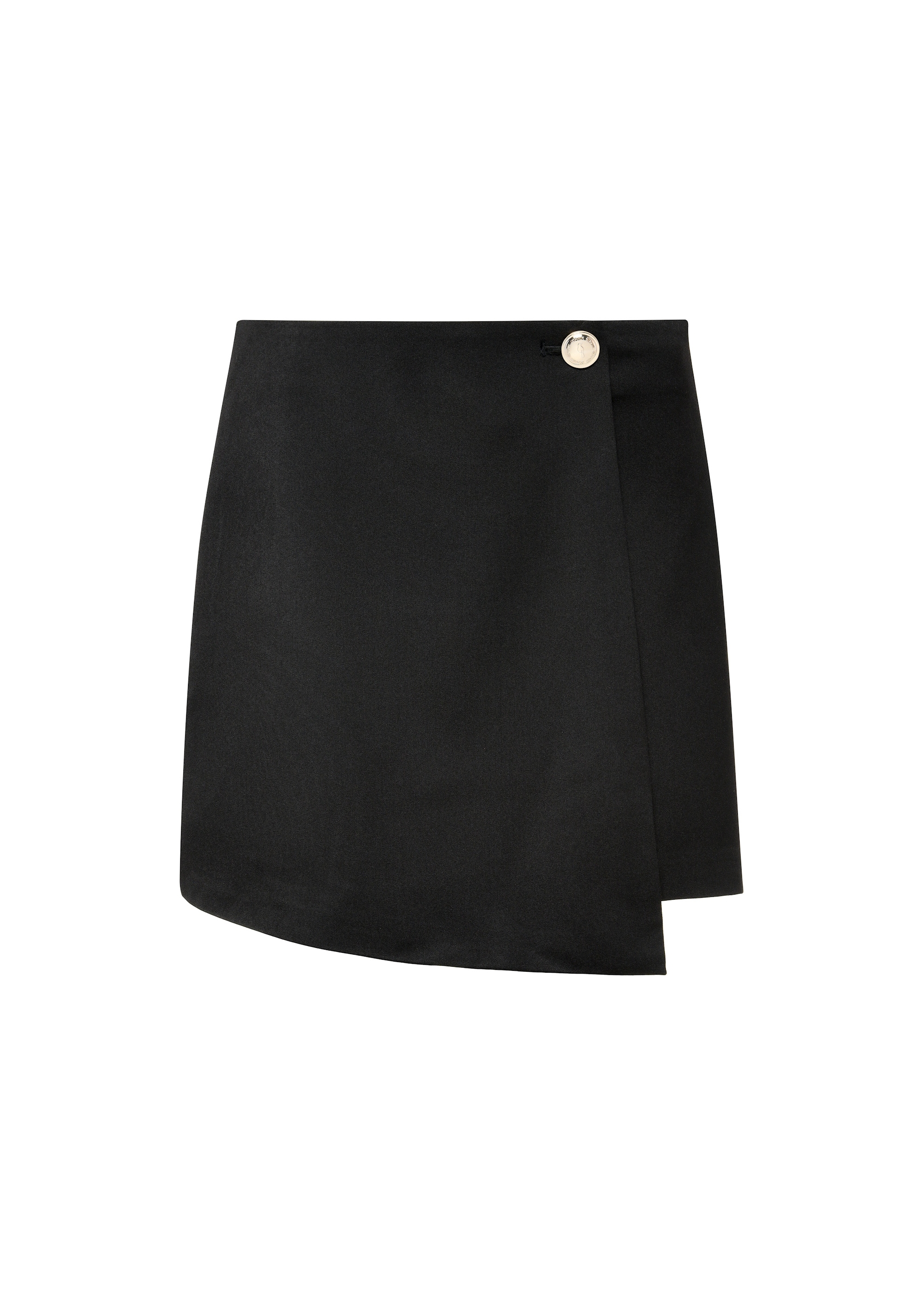 Black women's skirt shorts SZODT-0008-99(W24)-03