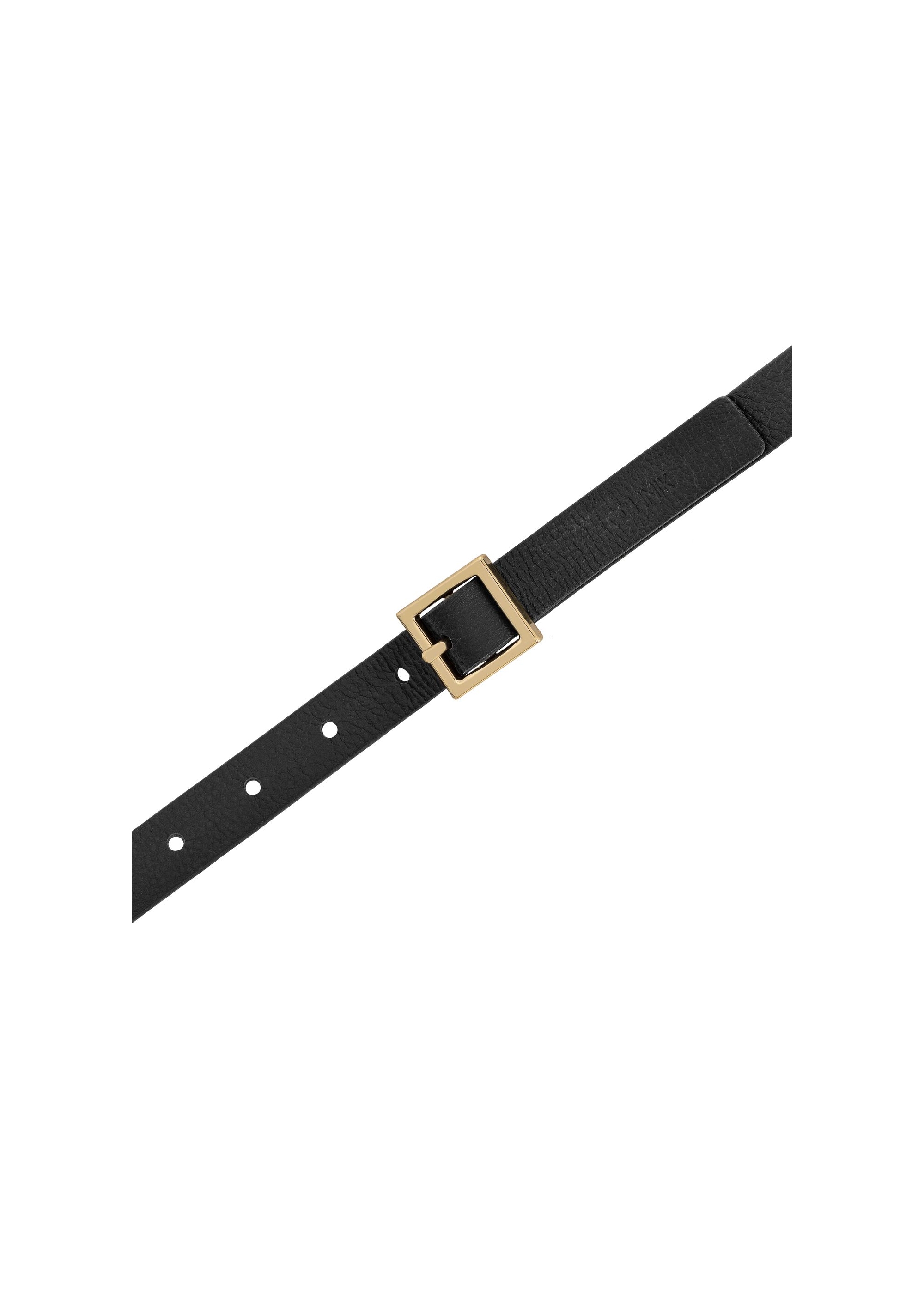 Black leather women's belt PASDS-0315-99(Z24)-04