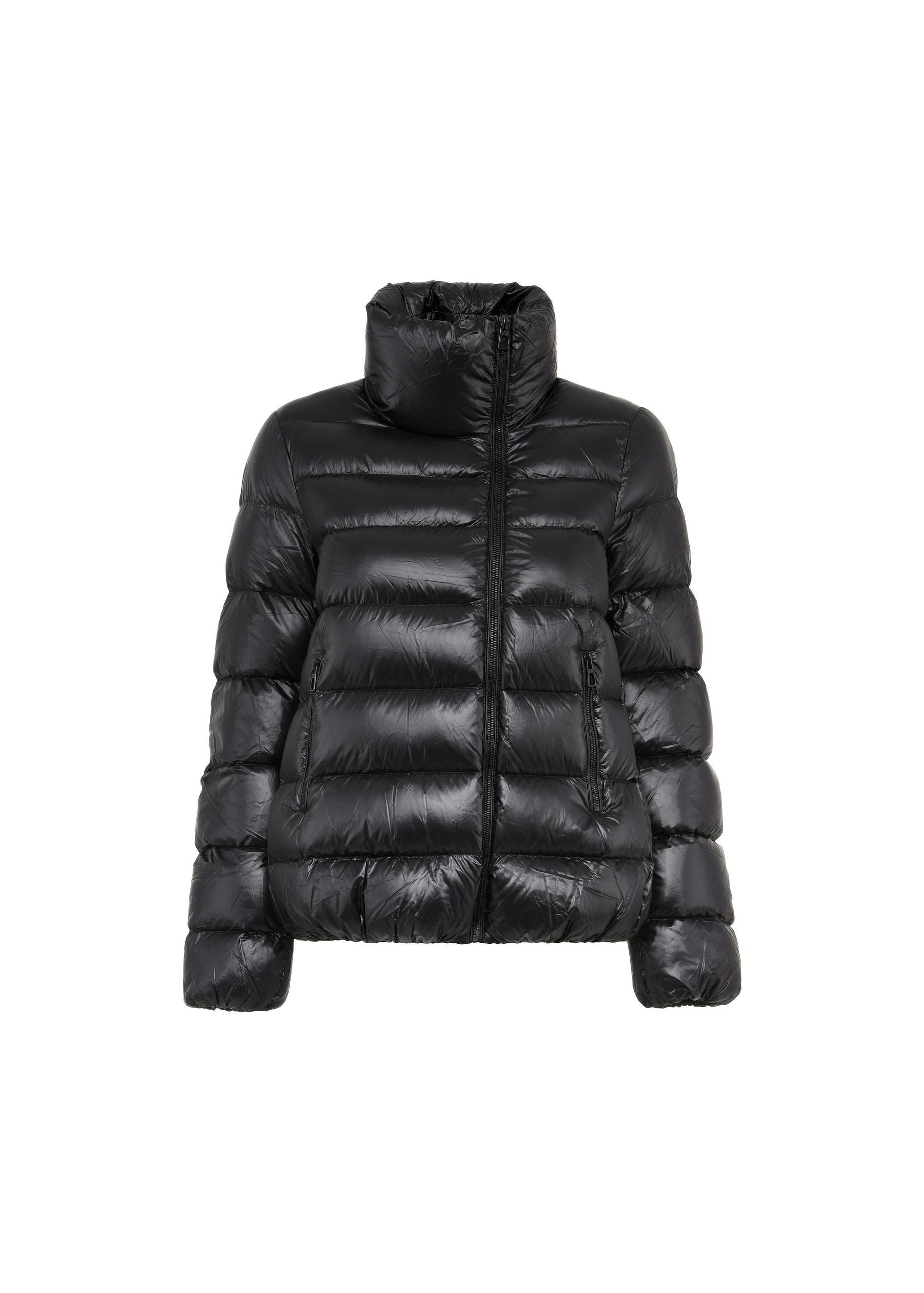 Black quilted women's winter jacket KURDT-0305-99(Z24) pic. 4