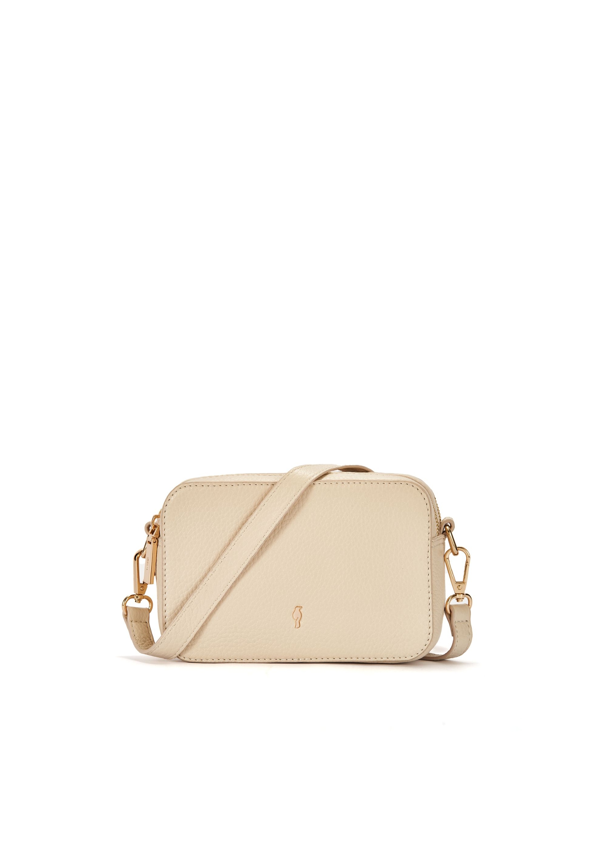 Small cream leather women's handbag TORES-1076-12(W25)-01