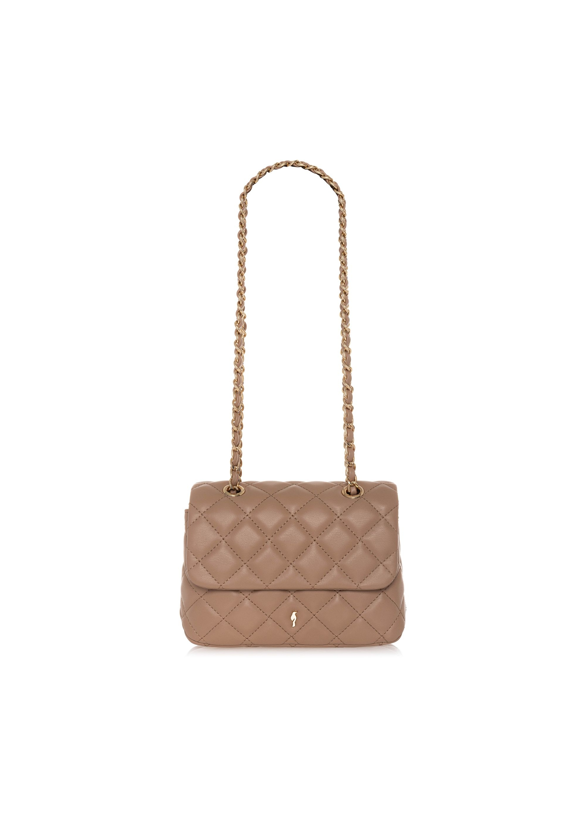 Beige quilted women's handbag TOREC-0932B-81(W25)-01