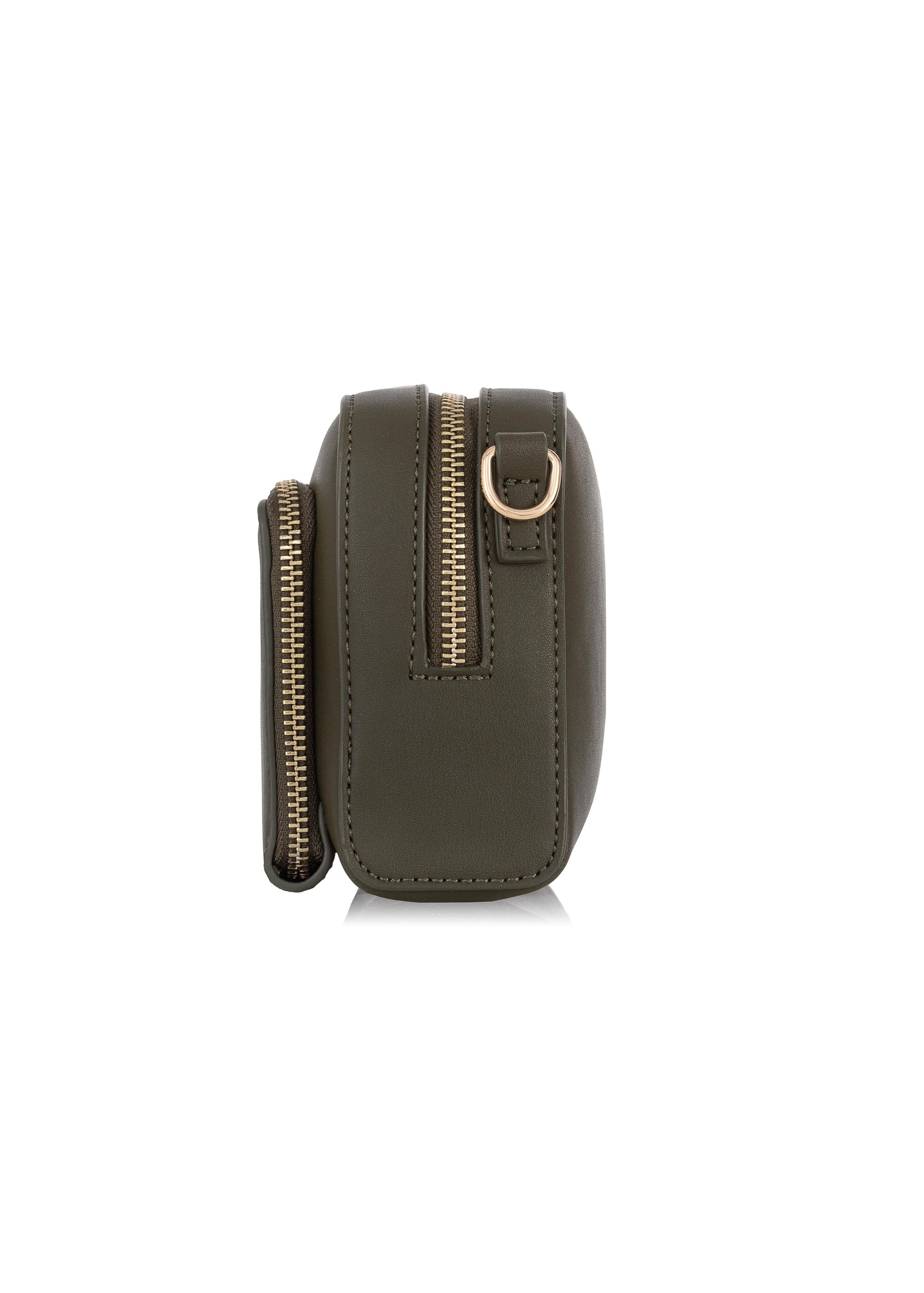 Small cross body bag in khaki color TOREC-0904-55(W24)-03