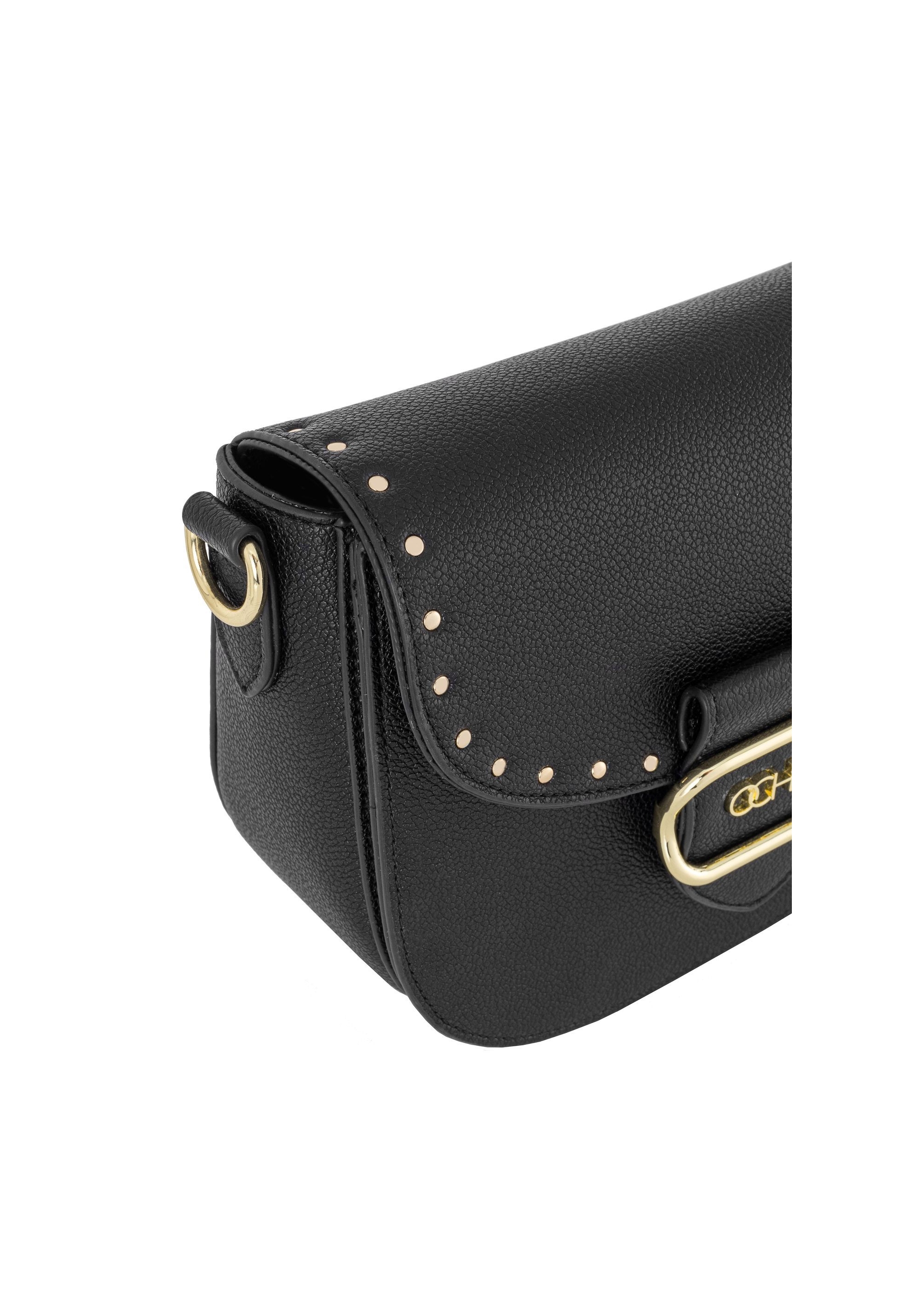 Women's small black mailbag TOREC-0880-99(W24)-06