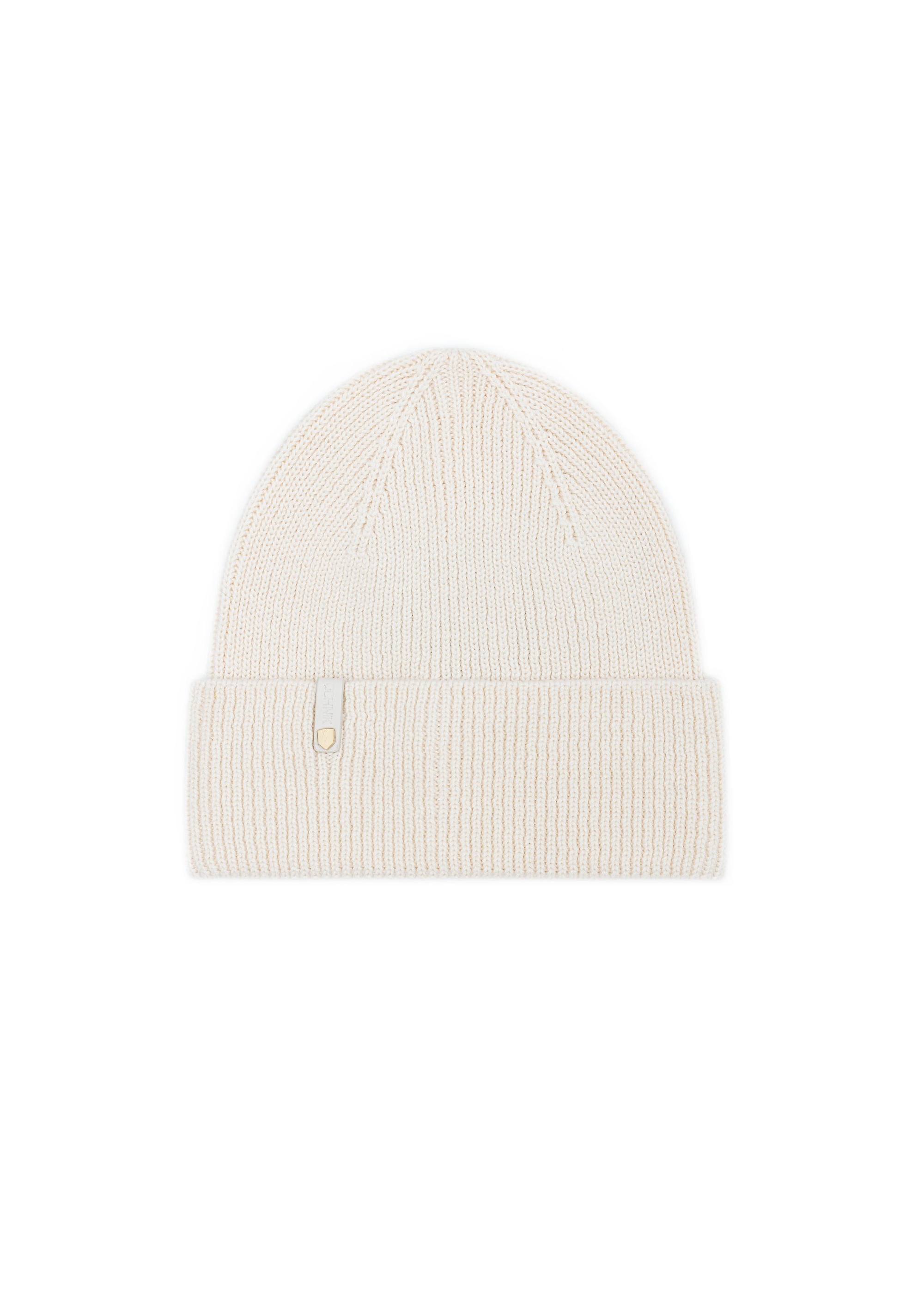 Classic cream winter hat for women CZADT-0178-81(Z24)-01