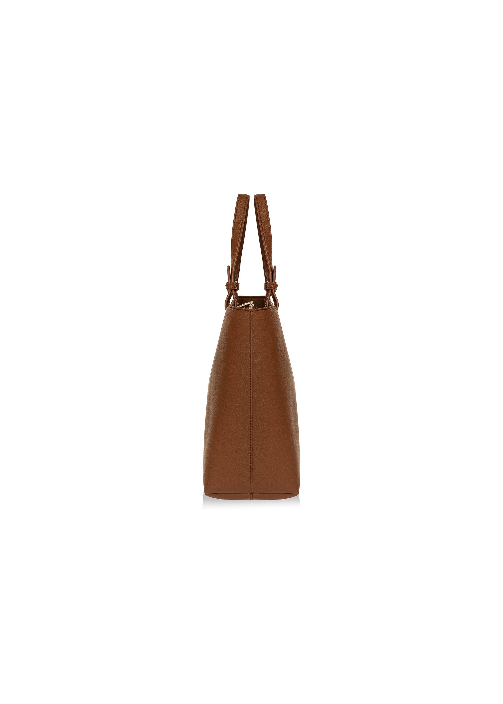 Brown women's shopper bag TOREC-1020-89(W25)-03