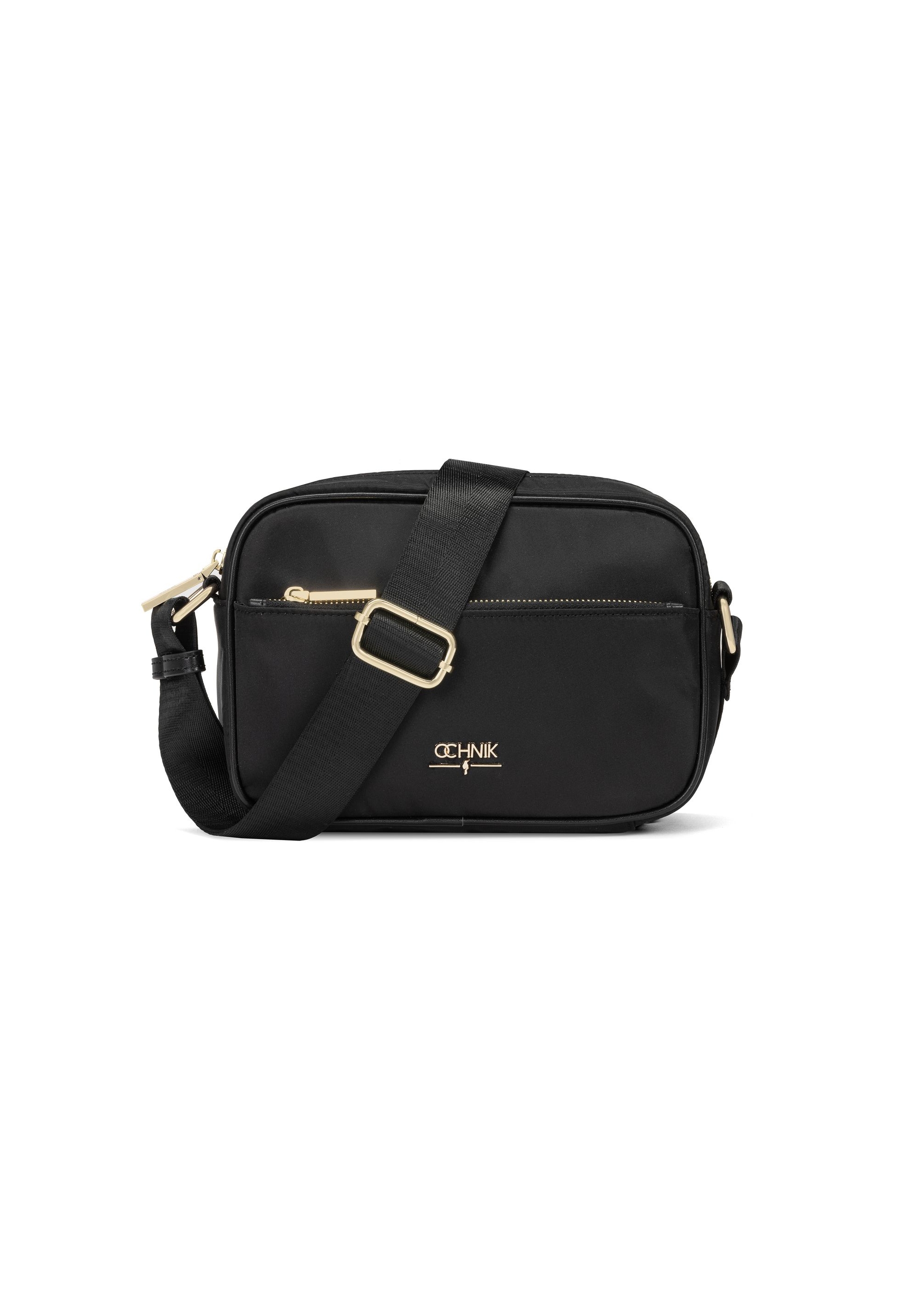 Black nylon women's messenger bag TOREN-0309-99(W25)-01