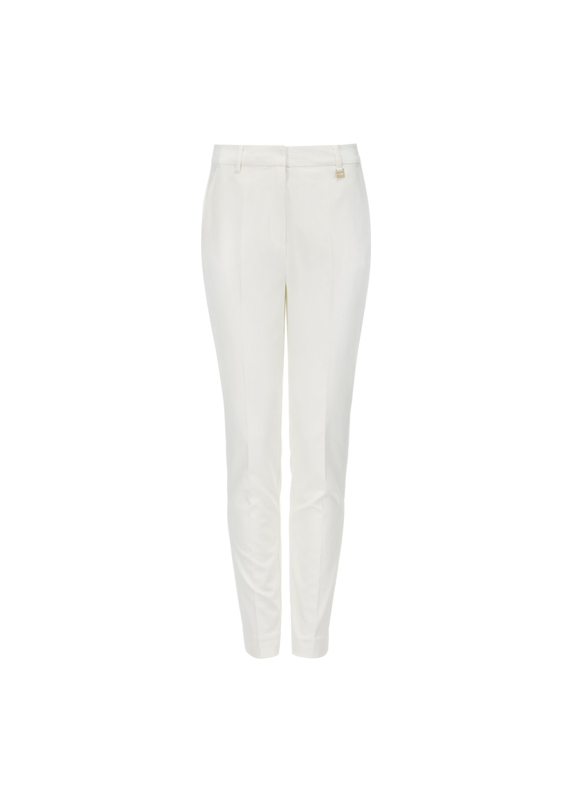 Women's cream-colored tailored pants SPODT-0090-12(W24)-04