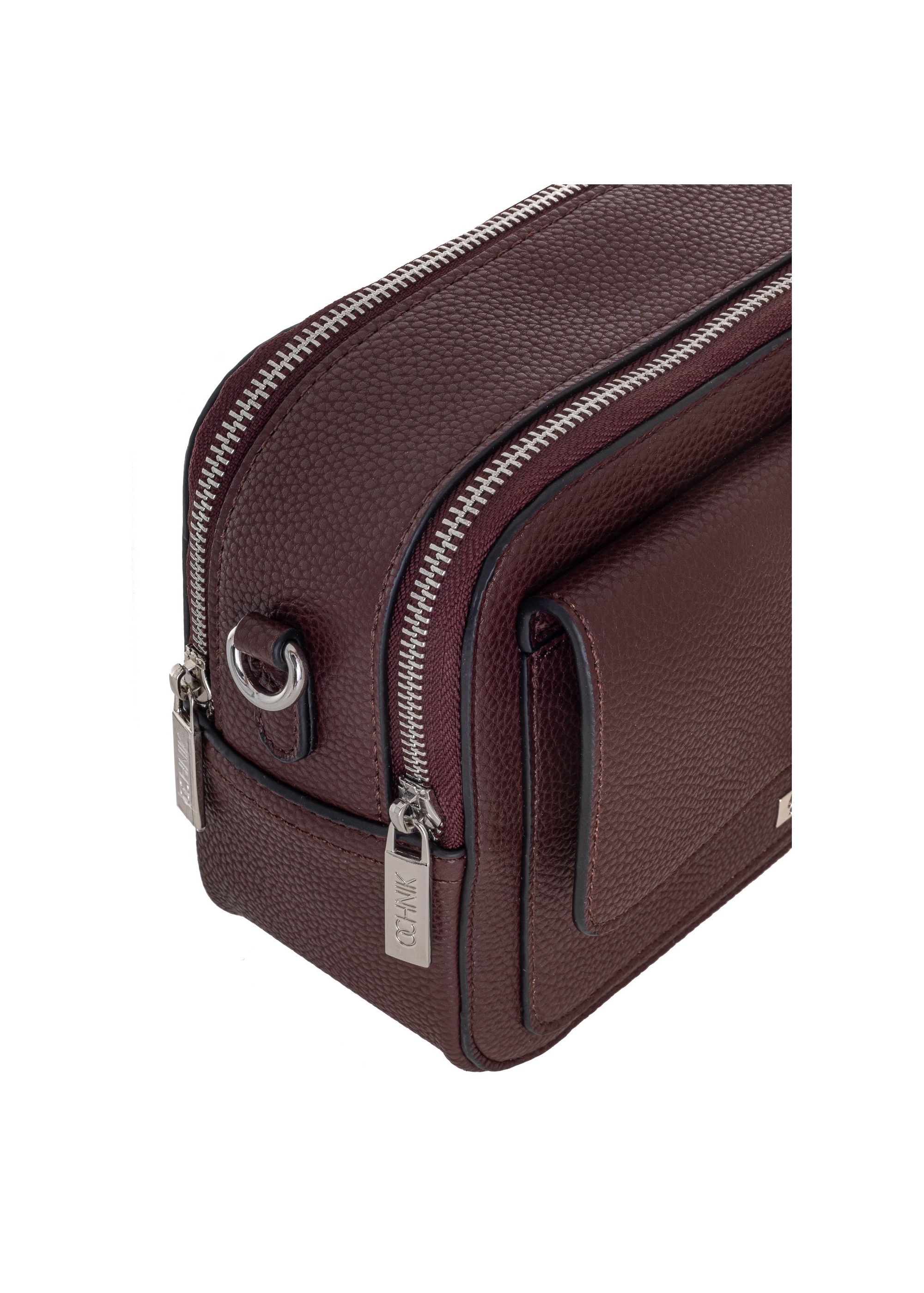 Burgundy two-compartment shoulder bag TOREC-0405B-49(Z24)-06