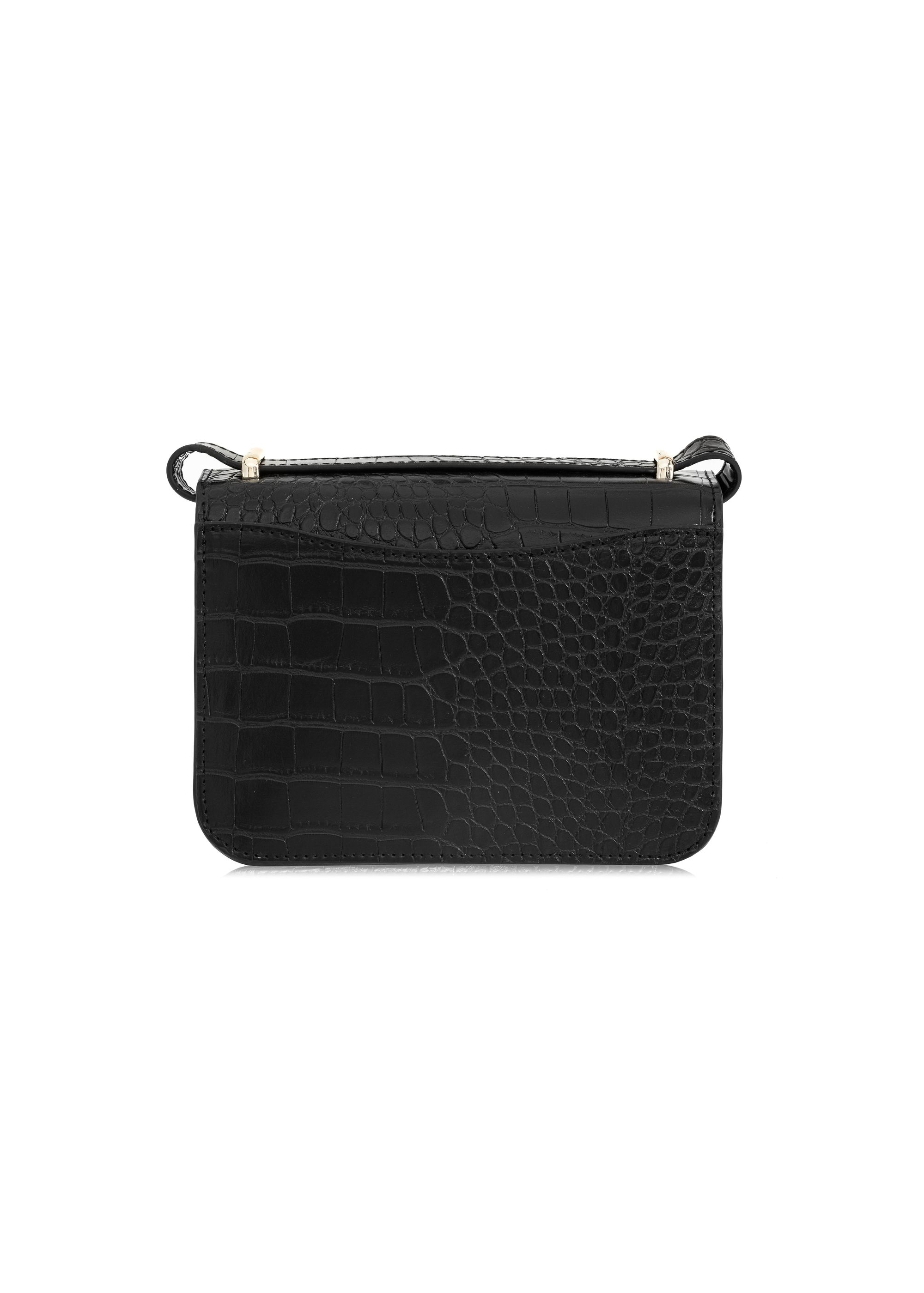 Black small women's croco bag TOREC-1009-97(W25)-04