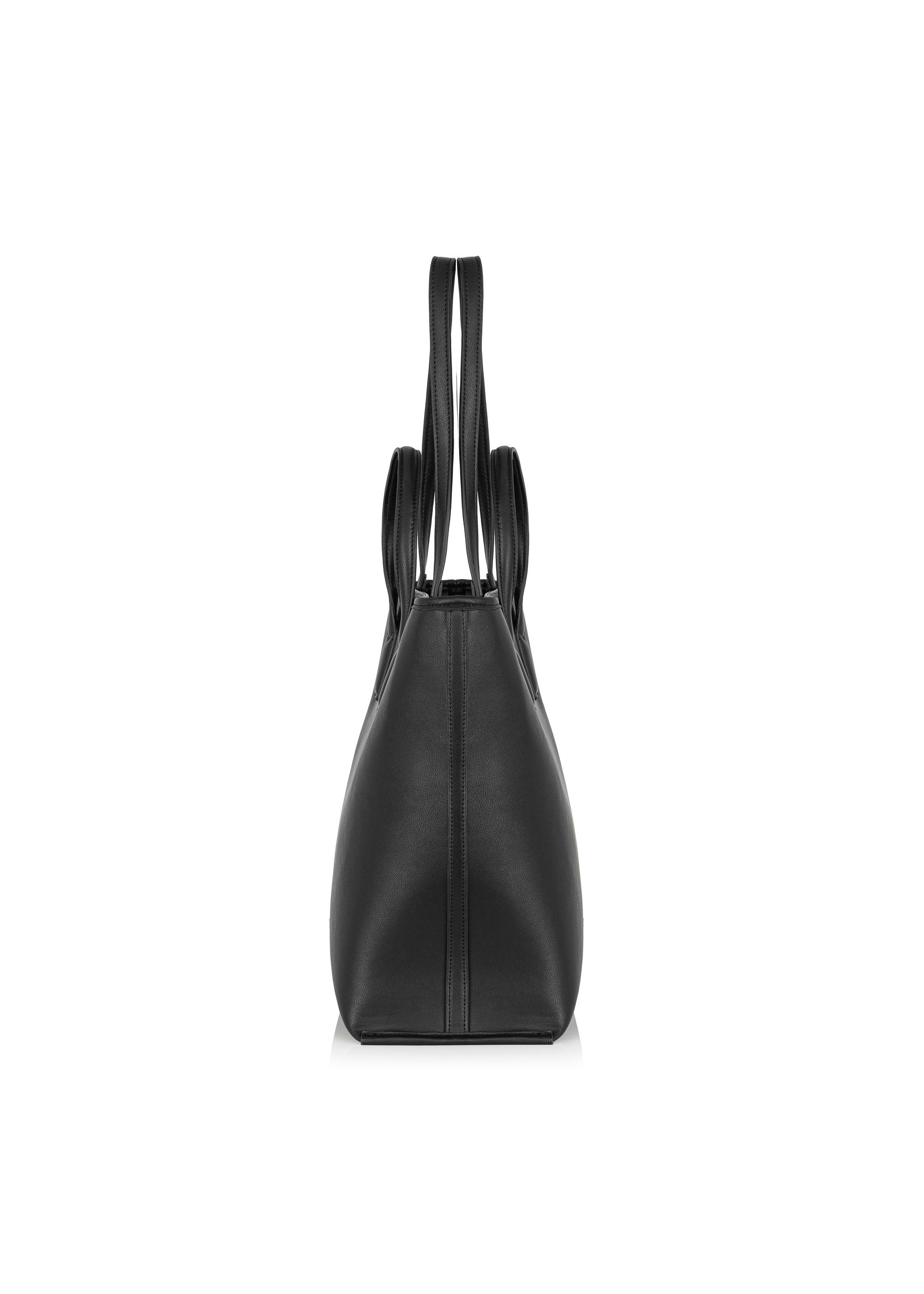 Black women's shopper bag TOREC-0907-99(W24)-03