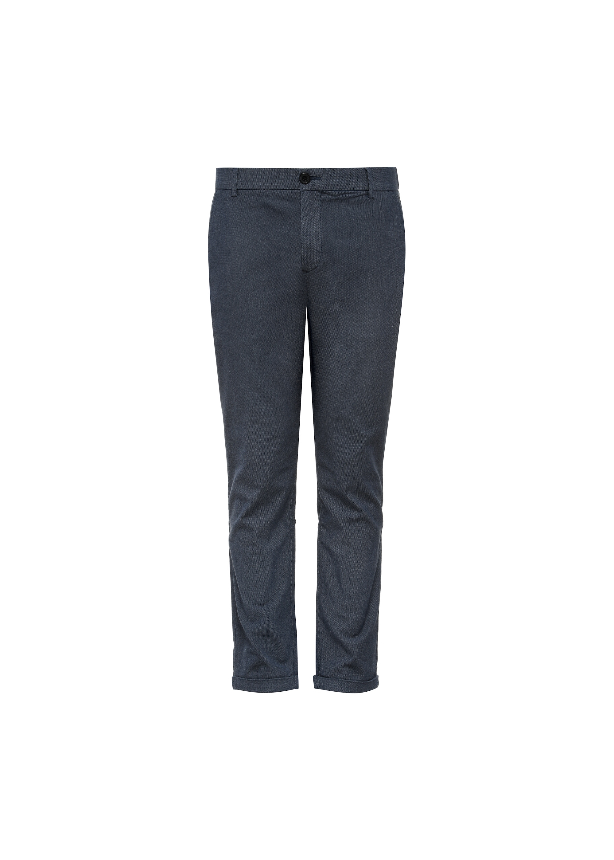 Navy blue men's chino trousers SPOMT-0106-61(W25)-03