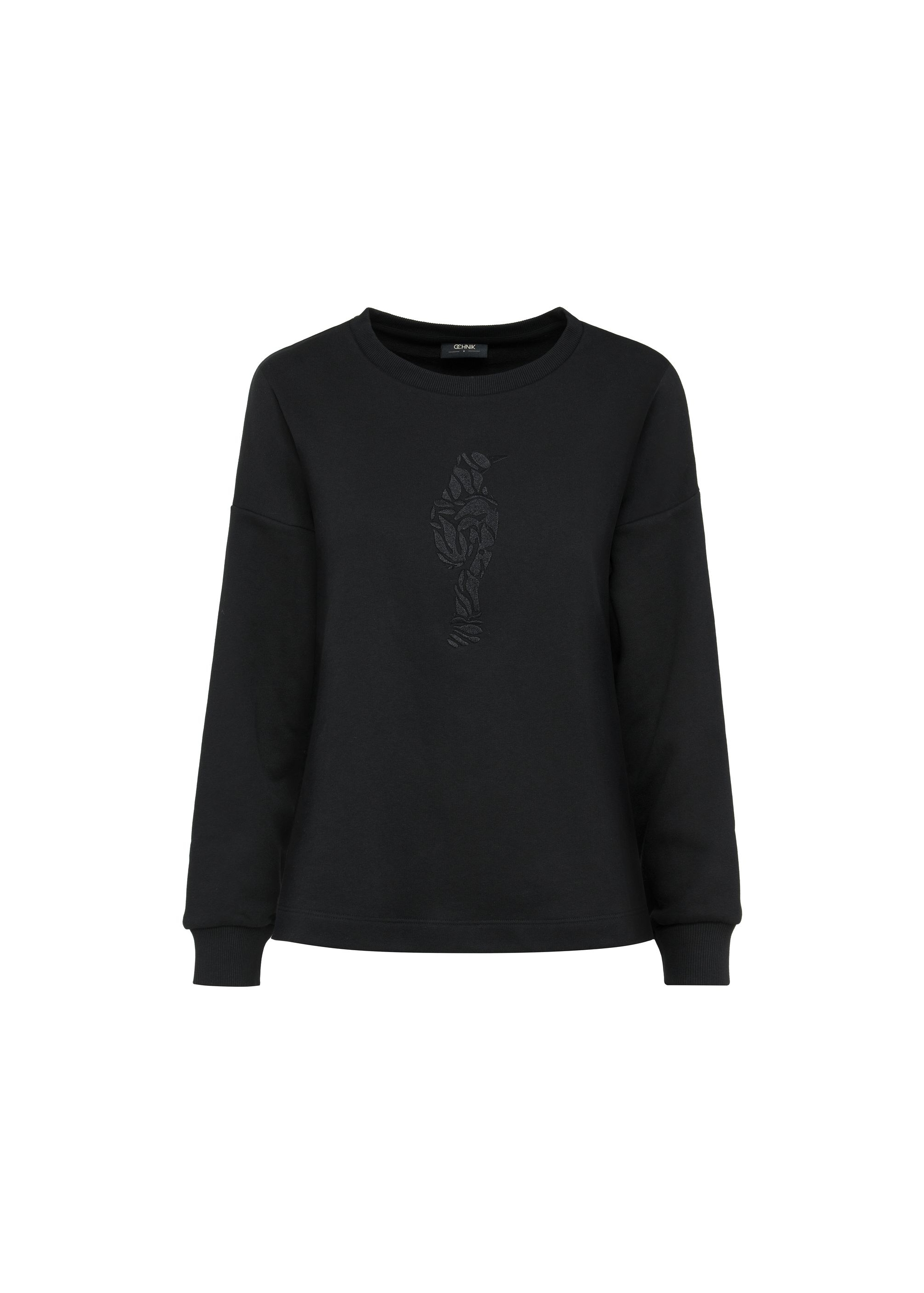 Women's sweatshirt with embroidered logo BLZDT-0095-99(W24)-03