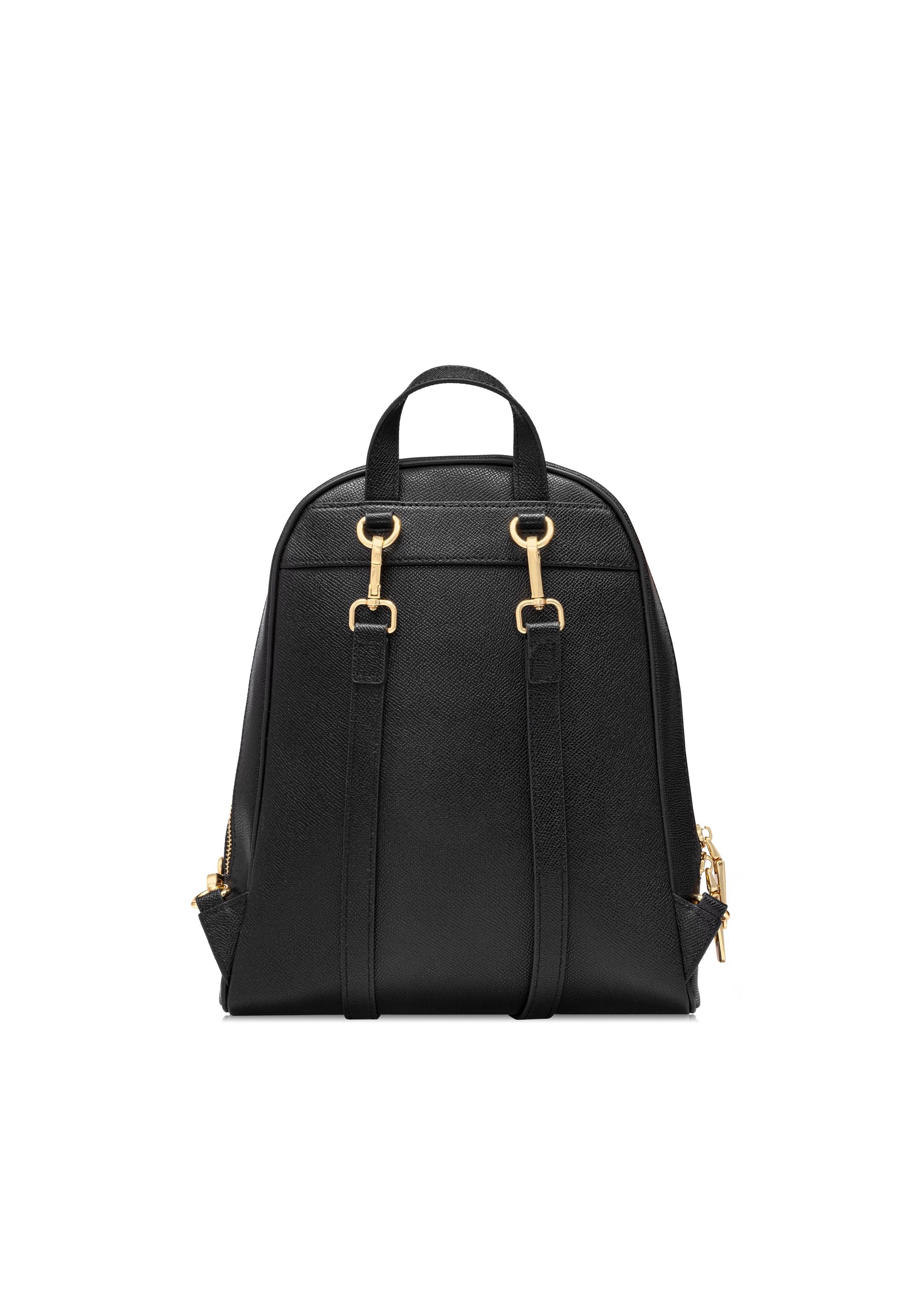 Black leather women's backpack PLCDS-0004-99(W25)