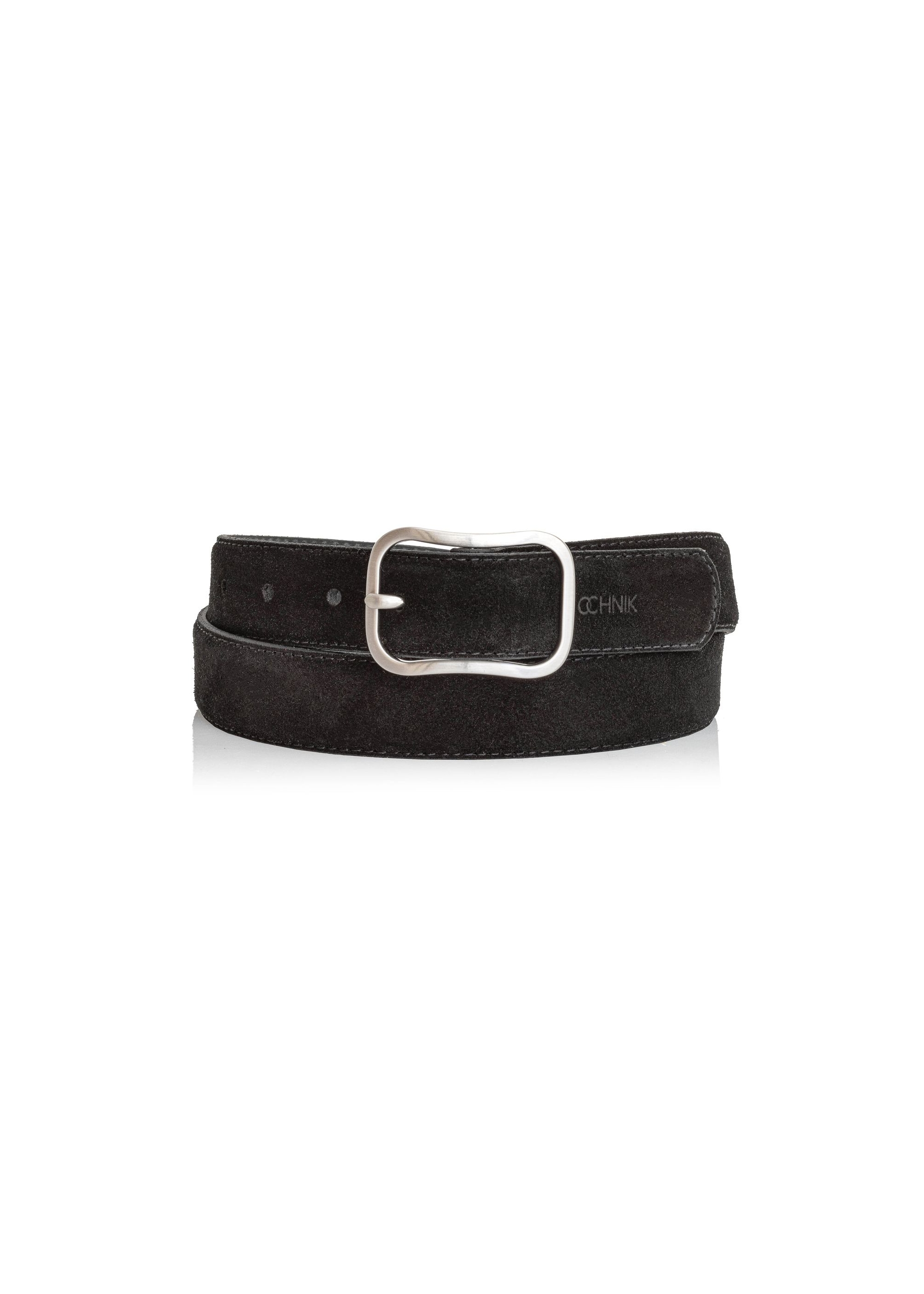 Black leather women's belt PASDS-0317-98(Z24)