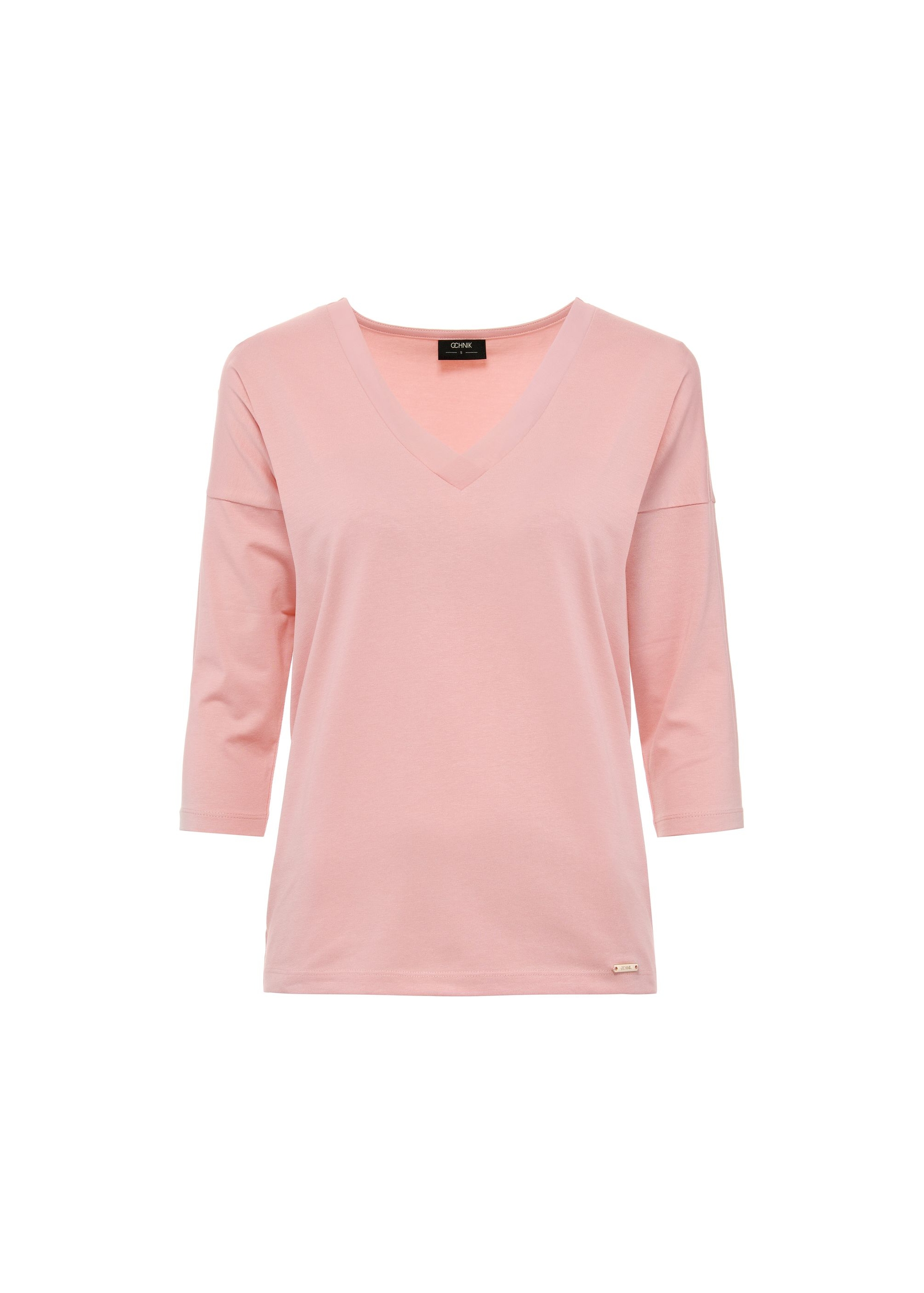 Pink women's blouse BLUDT-0156-31(W25)-04