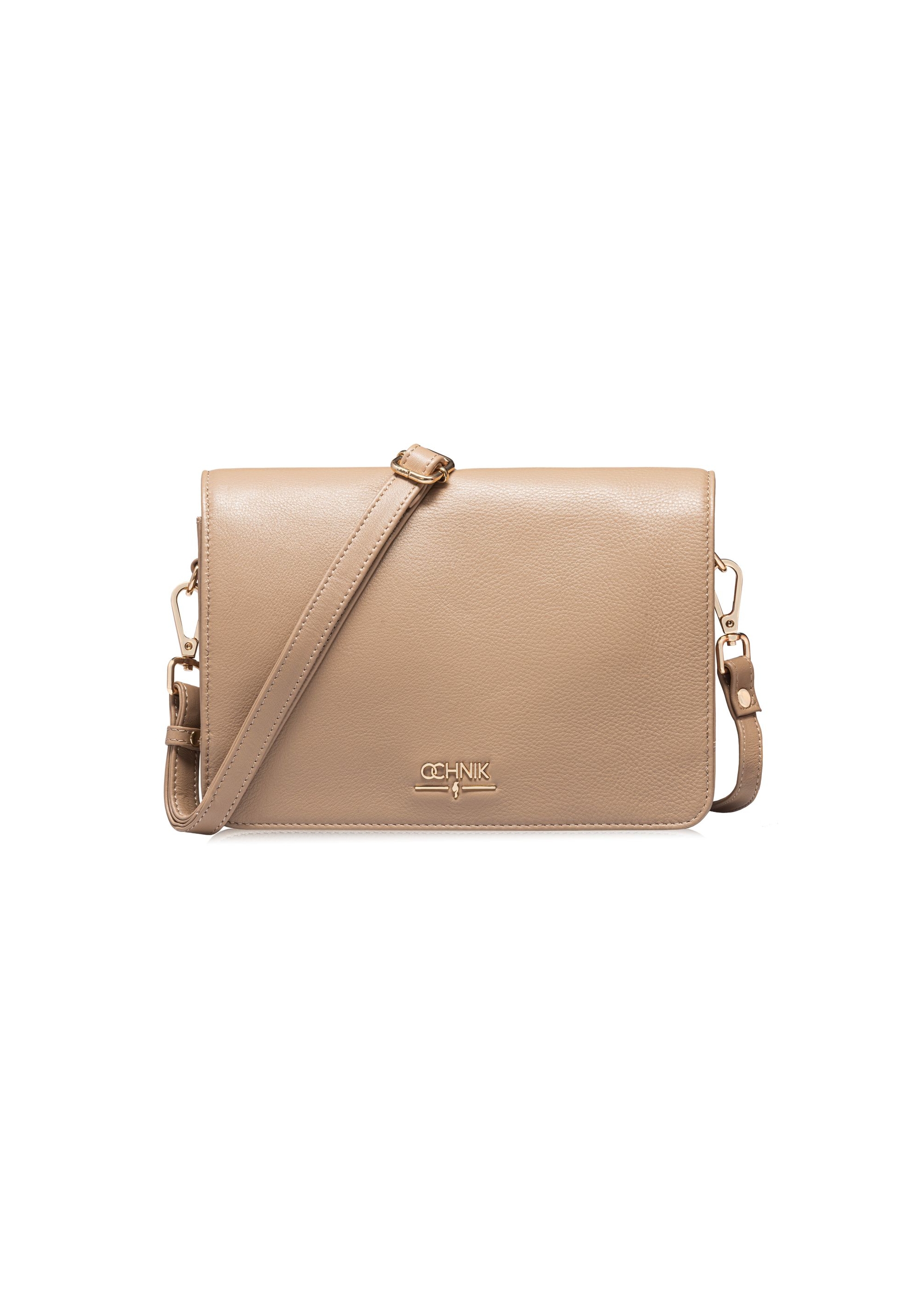 Beige small leather women's handbag TORES-1080D-81(W25)-01