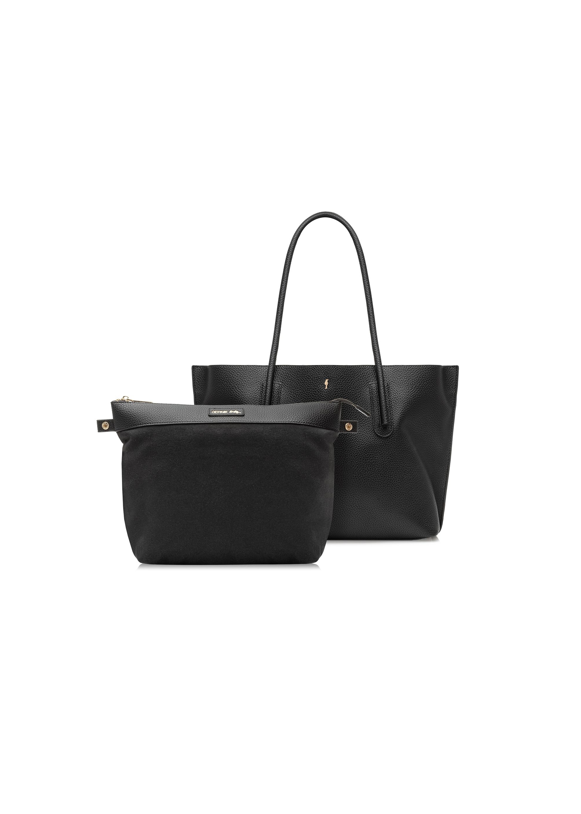 Black women's shopper bag TOREC-0938A-99(W25)-05