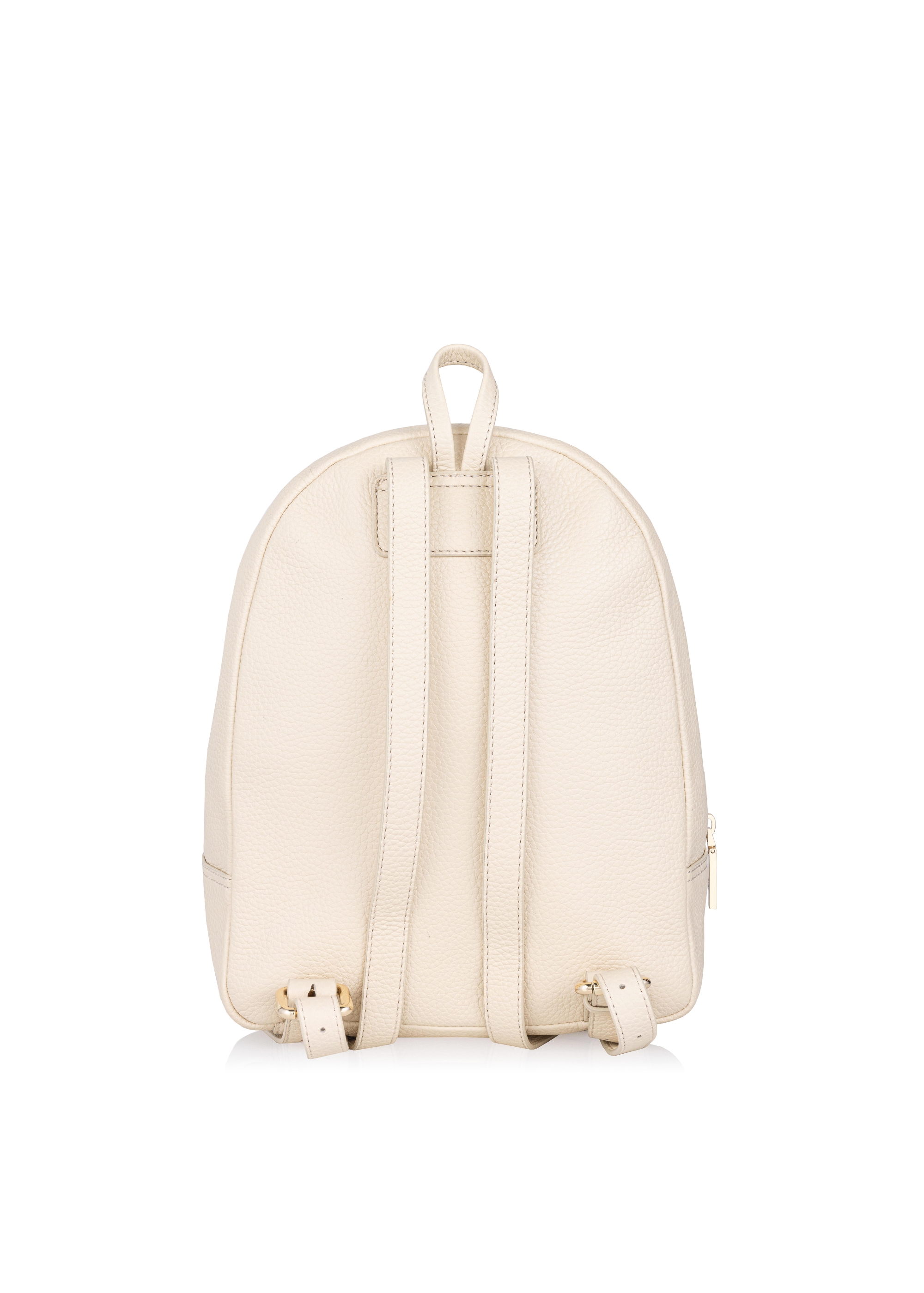 Cream leather women's backpack TORES-0898A-12(W24)-04