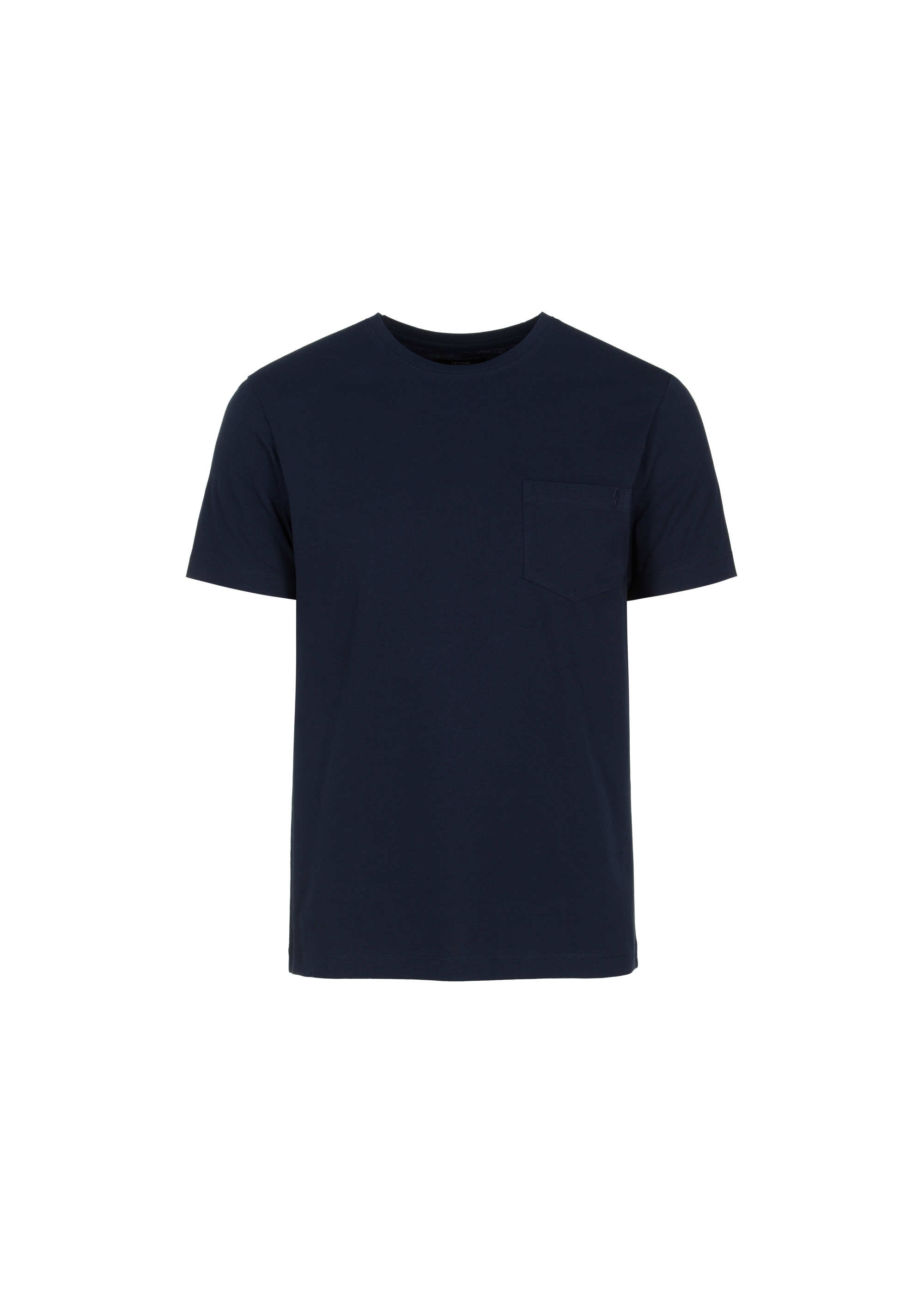 Navy blue basic Men's T-shirt TSHMT-0097-69(W24)-03