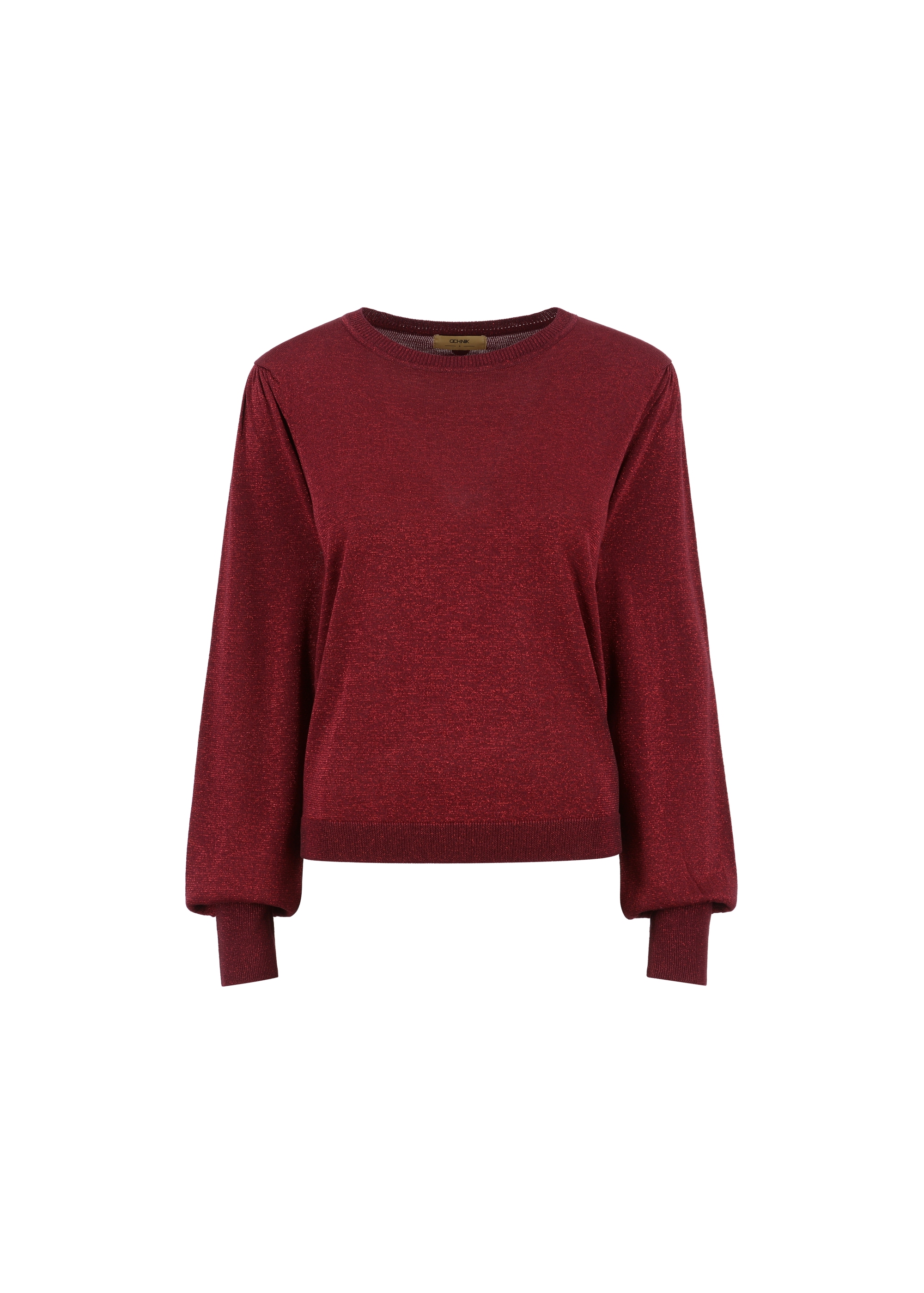 Maroon shiny sweater for women SWEDT-0182-49(Z23)-04