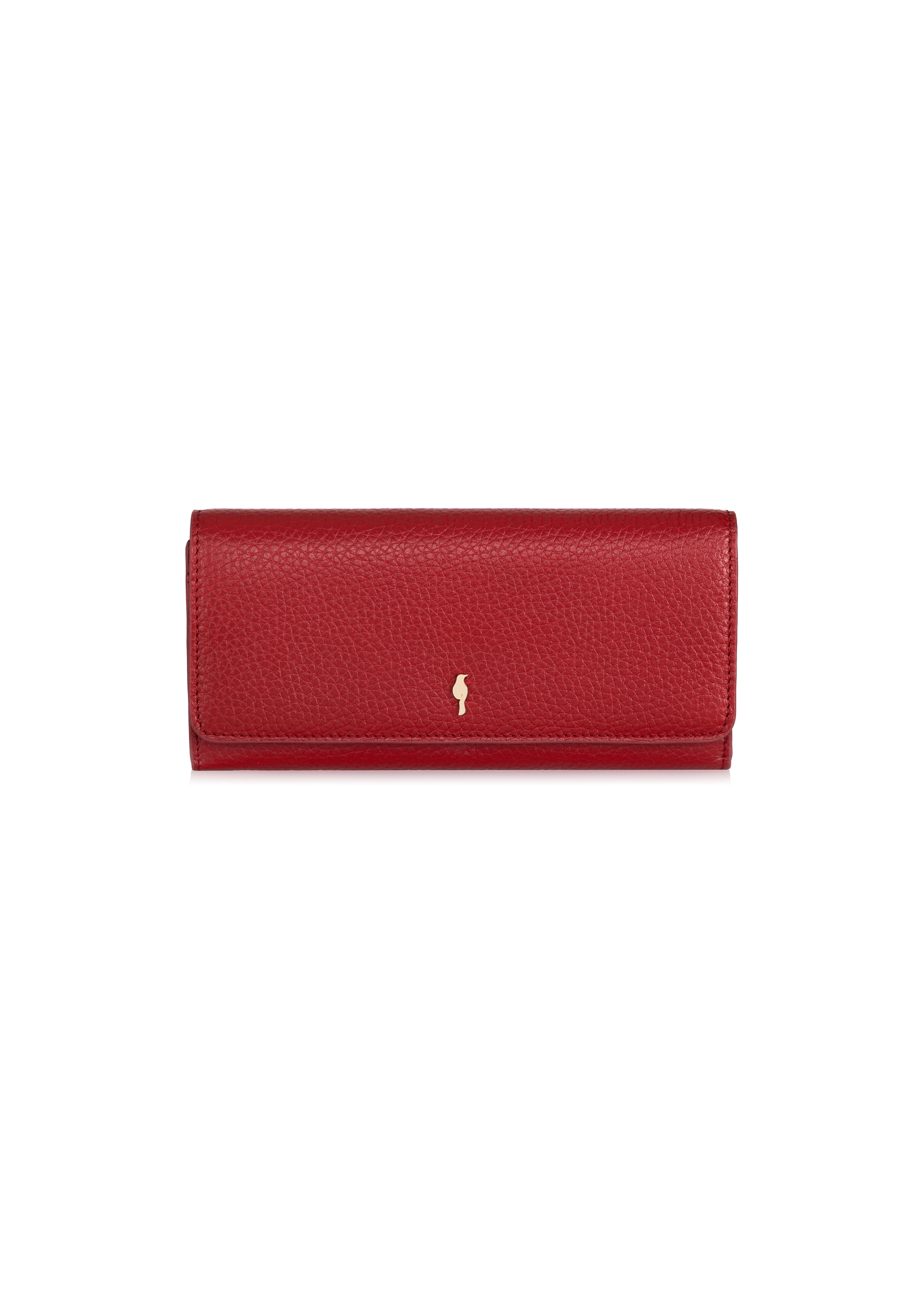 Large red leather wallet for women PORES-0893-40(Z23)-03