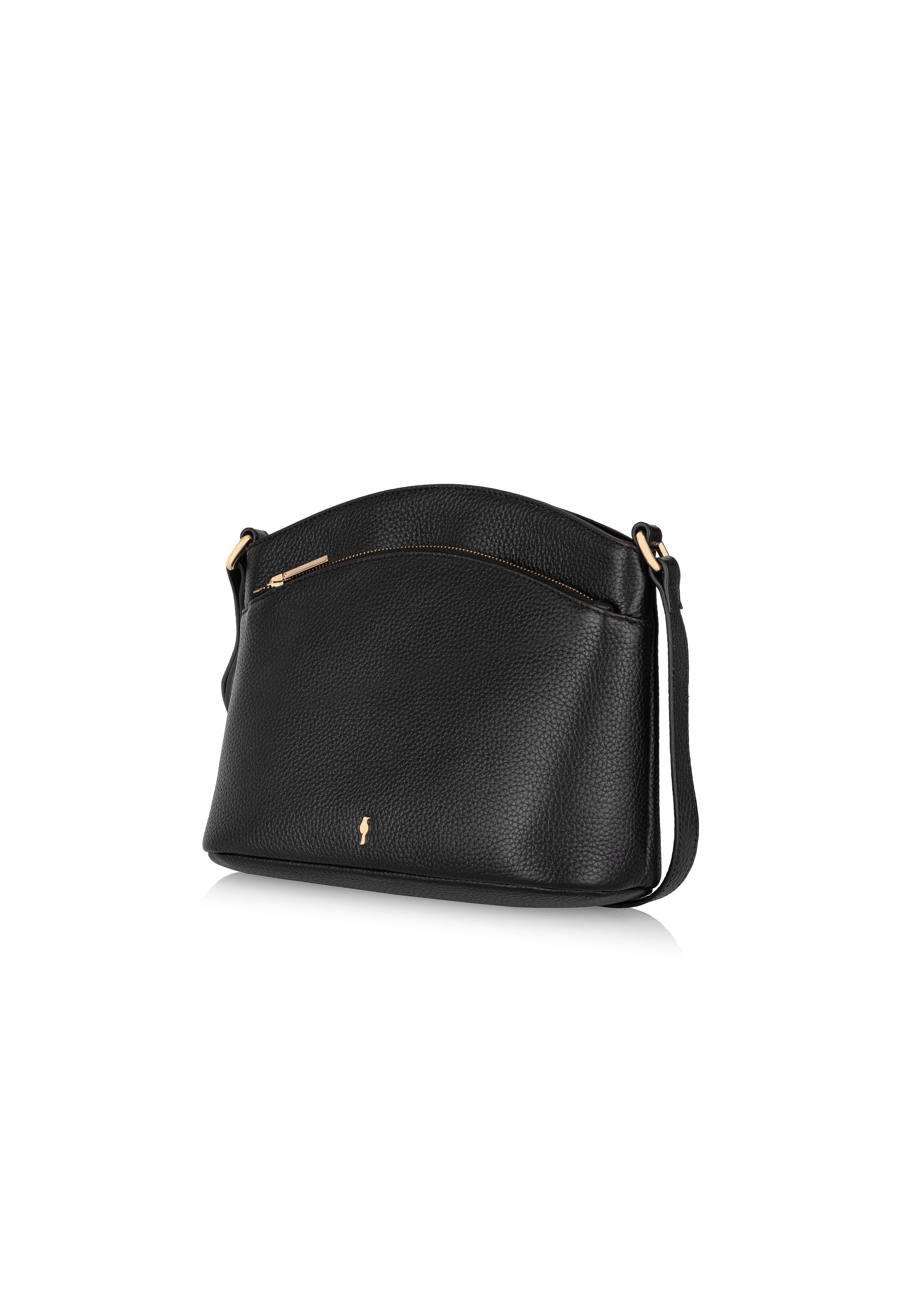 Black leather women's handbag TORES-0955A-99(Z24)-02