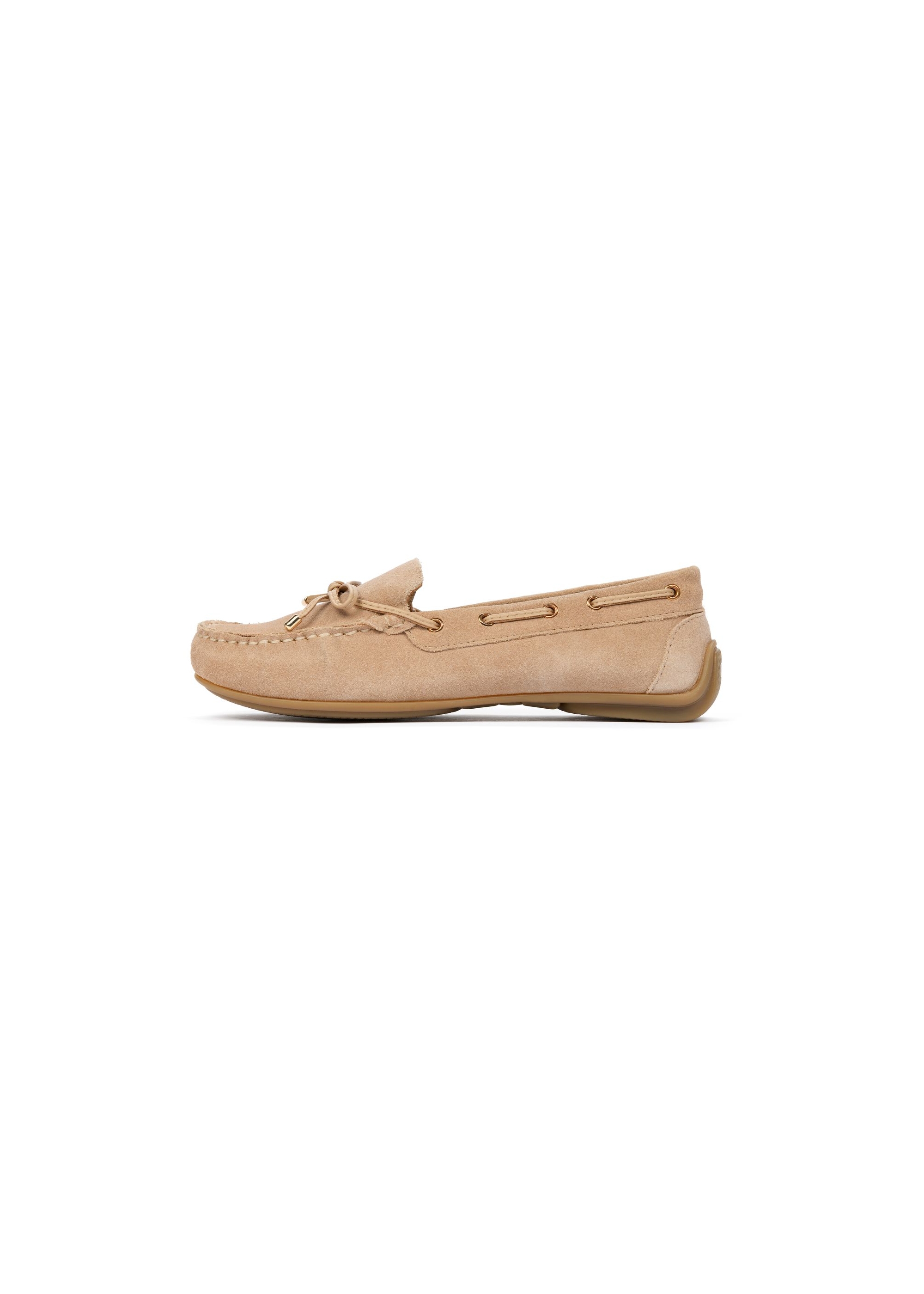 Beige women's loafers BUTYD-1053A-81(W25)-04