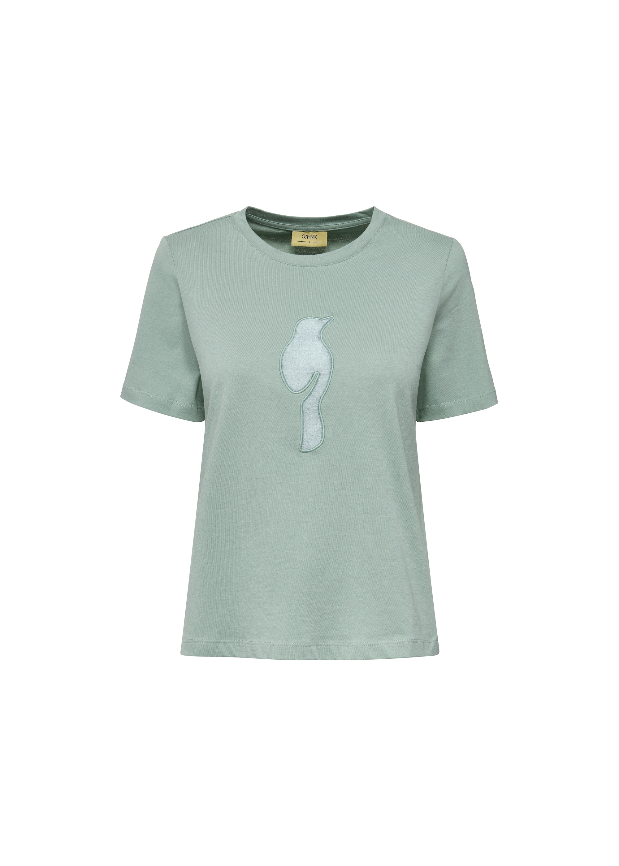 Mint women's T-shirt with logo TSHDT-0137-53(W25)-01