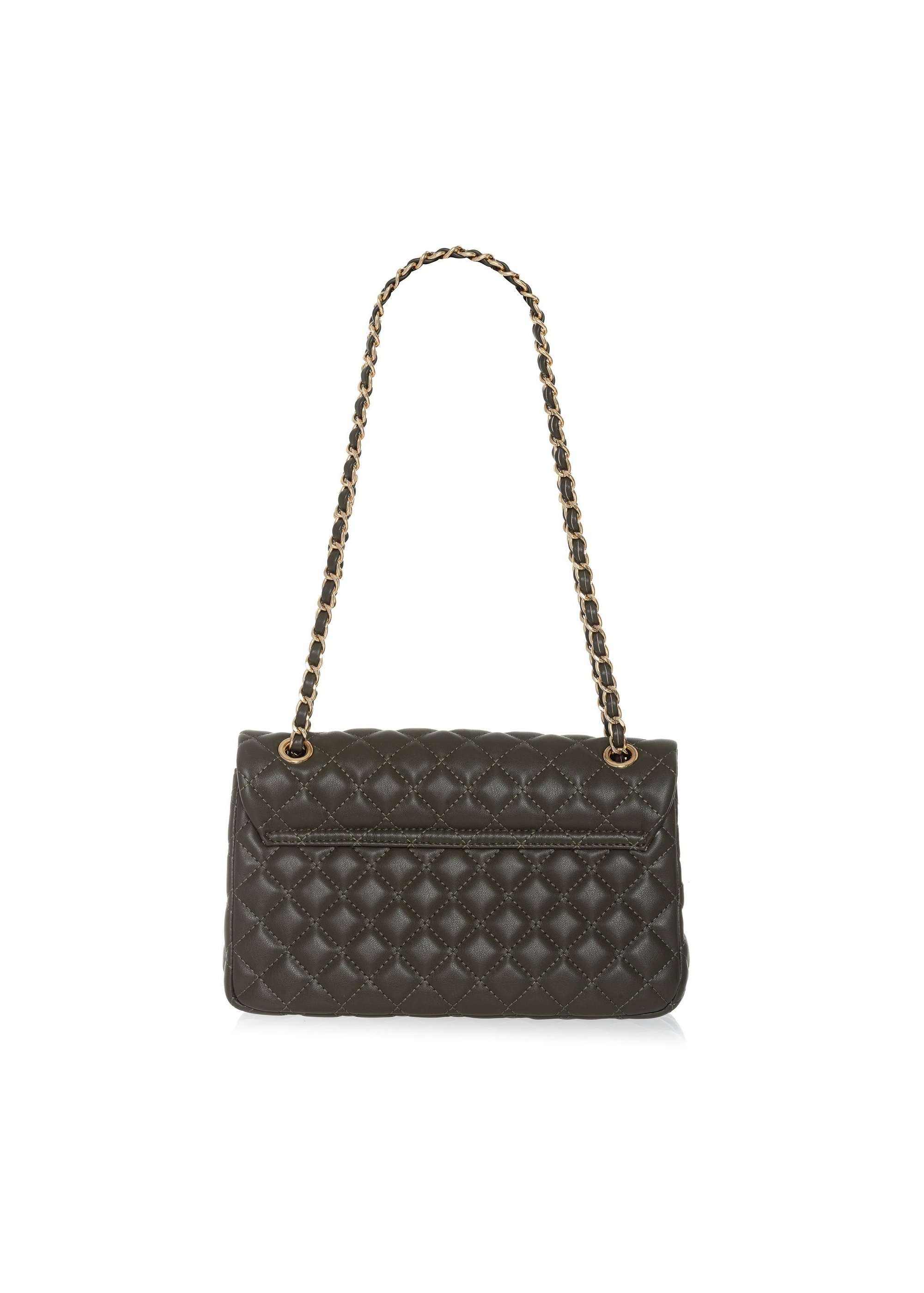 Quilted khaki bag on chain TOREC-0443D-55(W25)-03