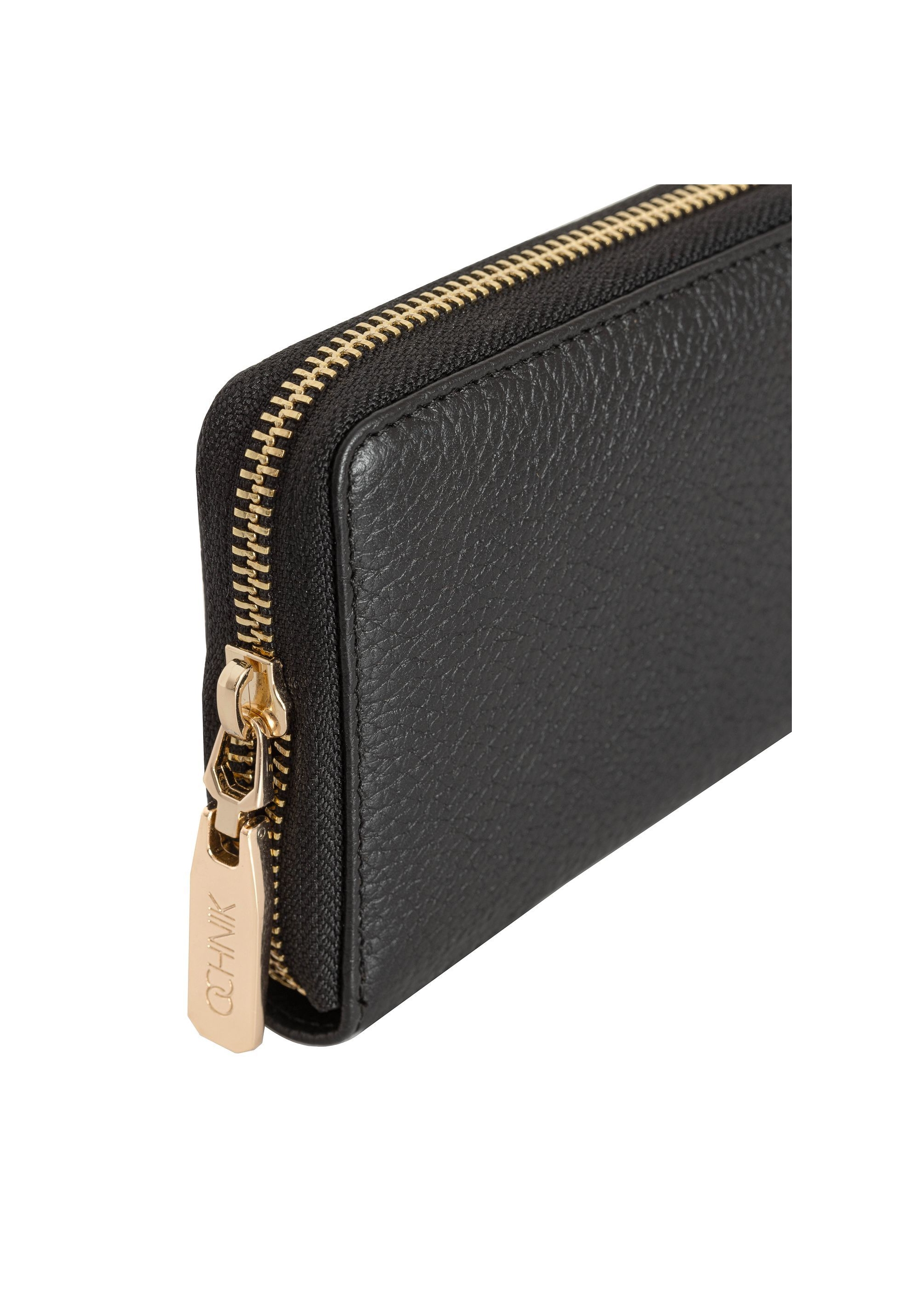 Black leather women's wallet PORES-0800R-99(W25)