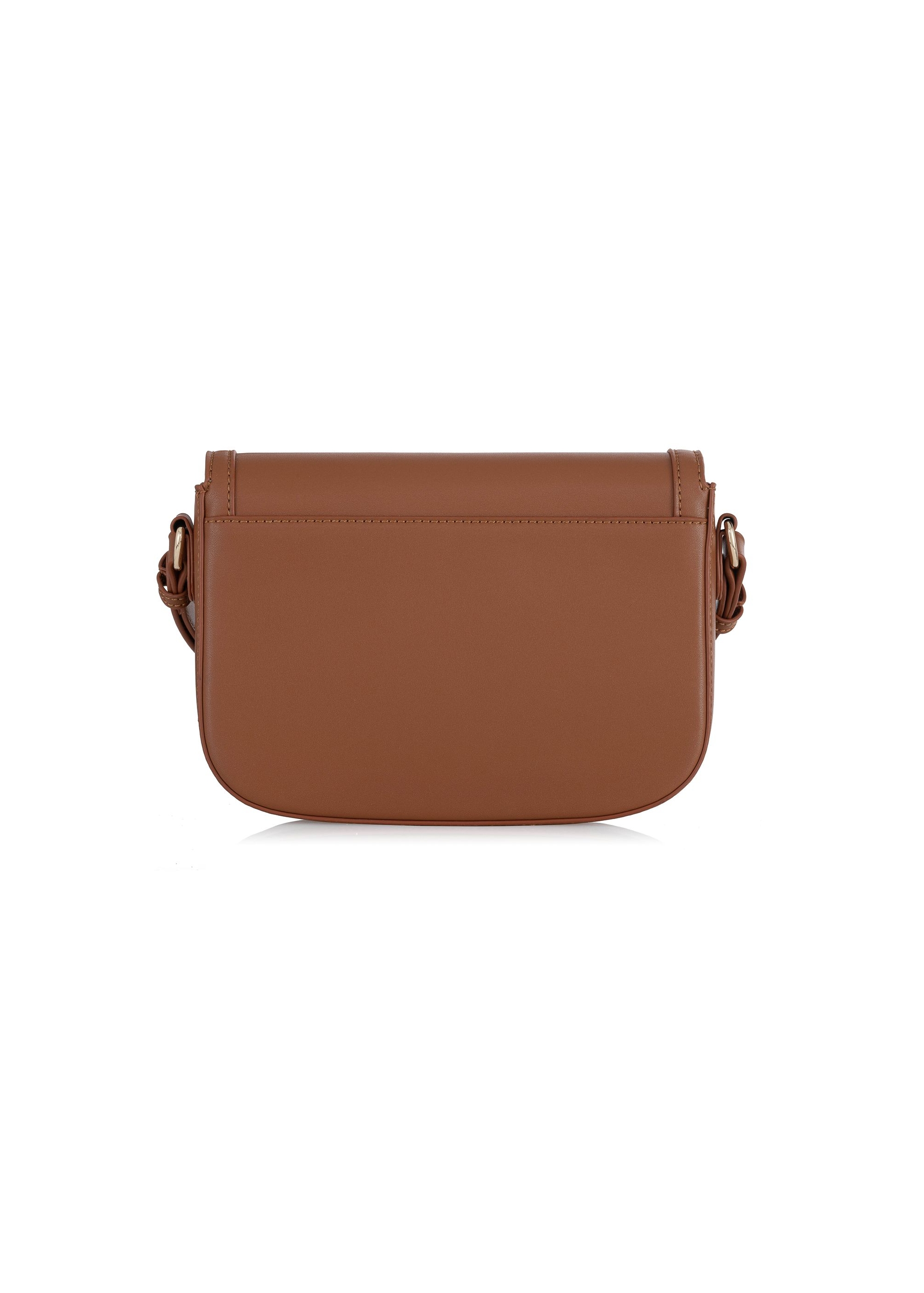 Small postbag in cognac color TOREC-0896-87(W24)-04