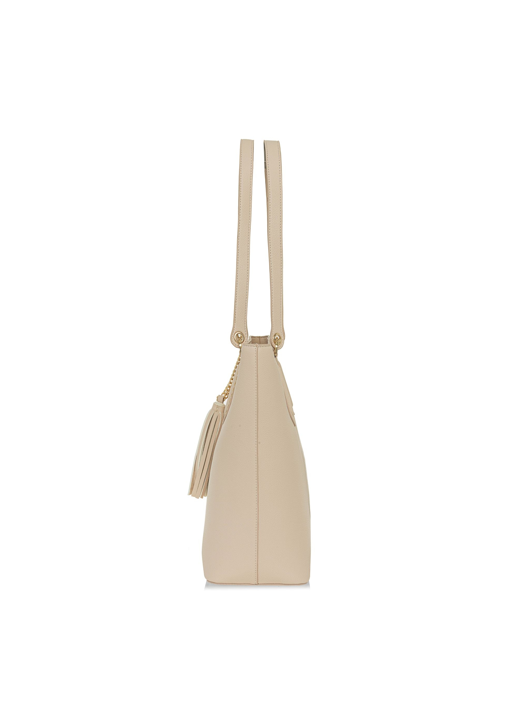 Cream women's shopper bag TOREC-0905A-12(W25)-03