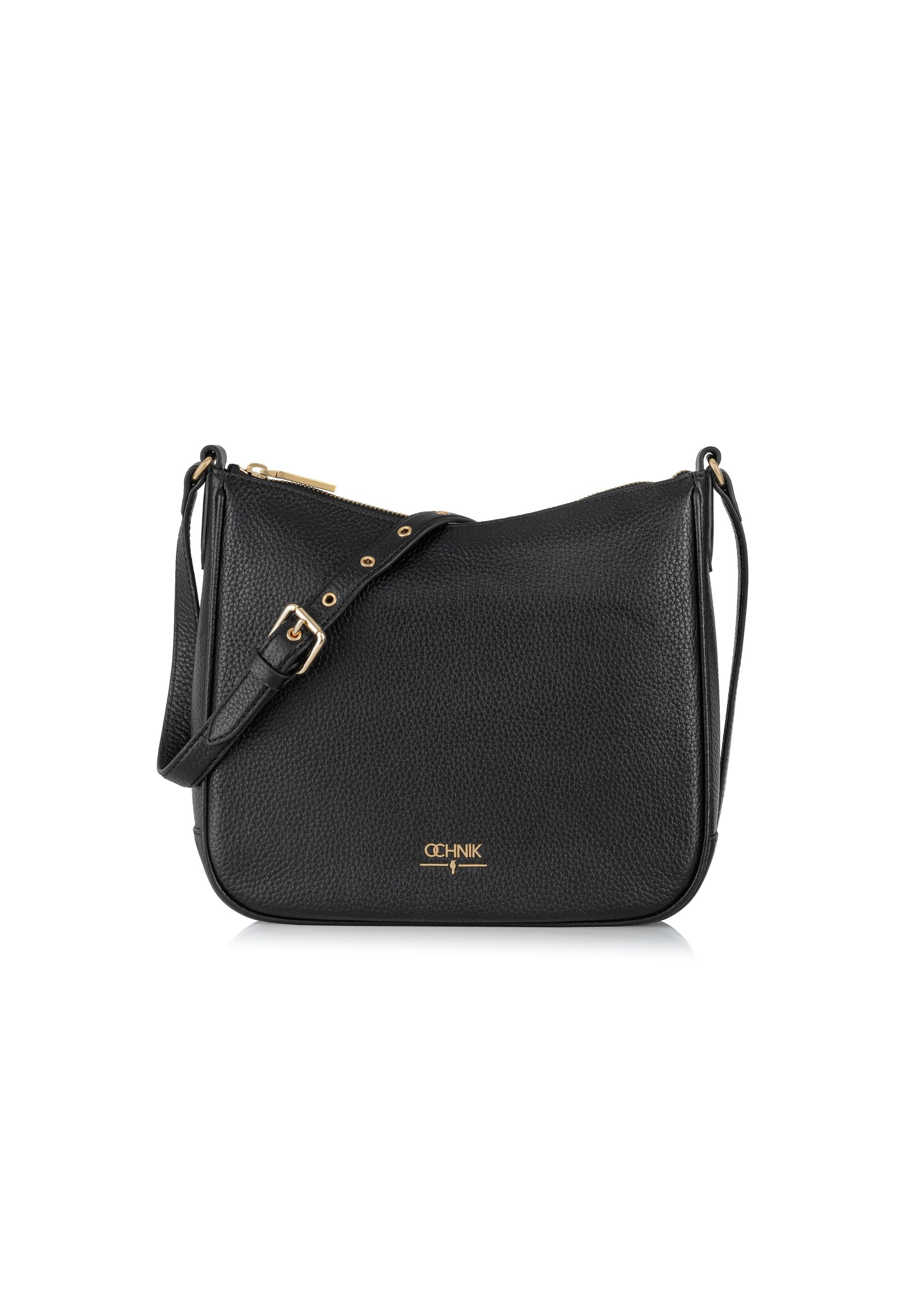 Black leather women's shoulder bag TORES-1041-99(Z24)-03