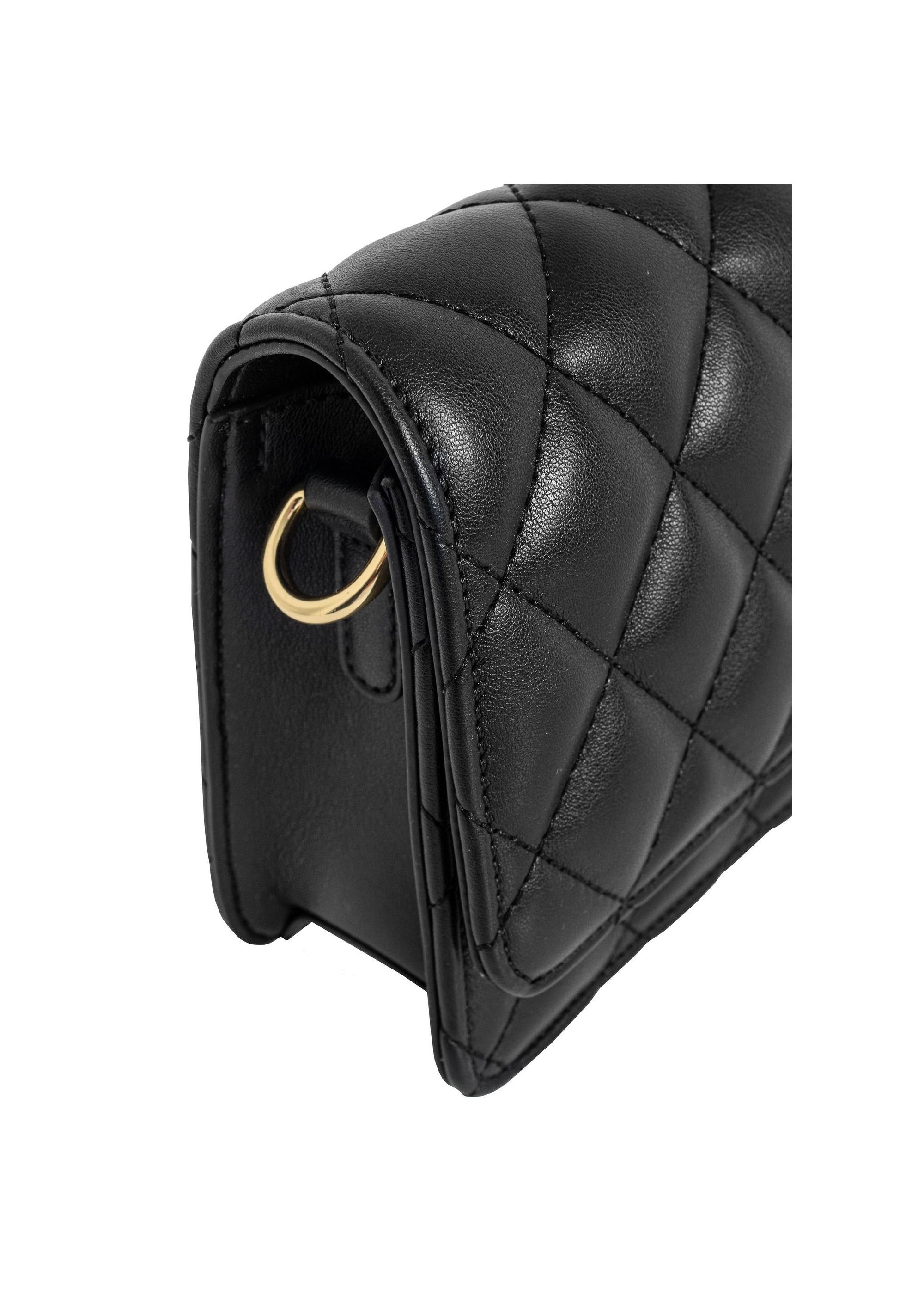 Black small quilted women's handbag TOREC-1033-99(W25)-06