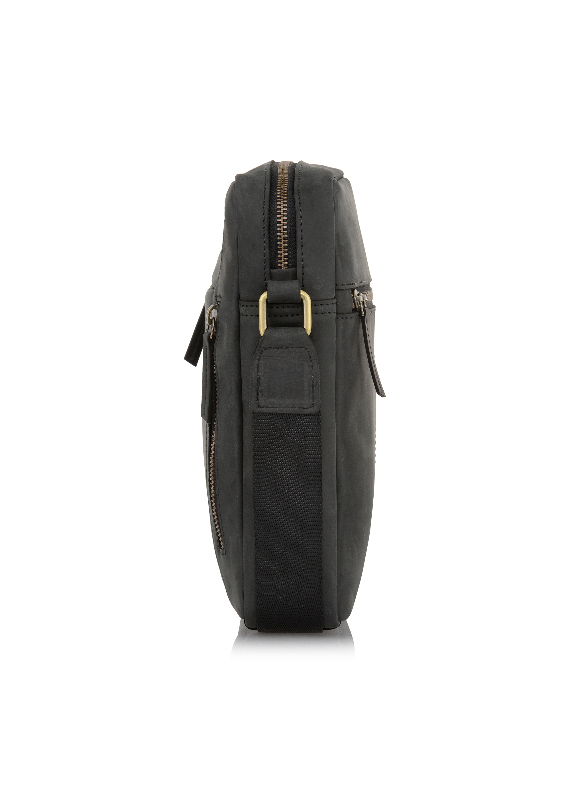 Men's leather bag with zippers TORMS-0301-99(W23)-03