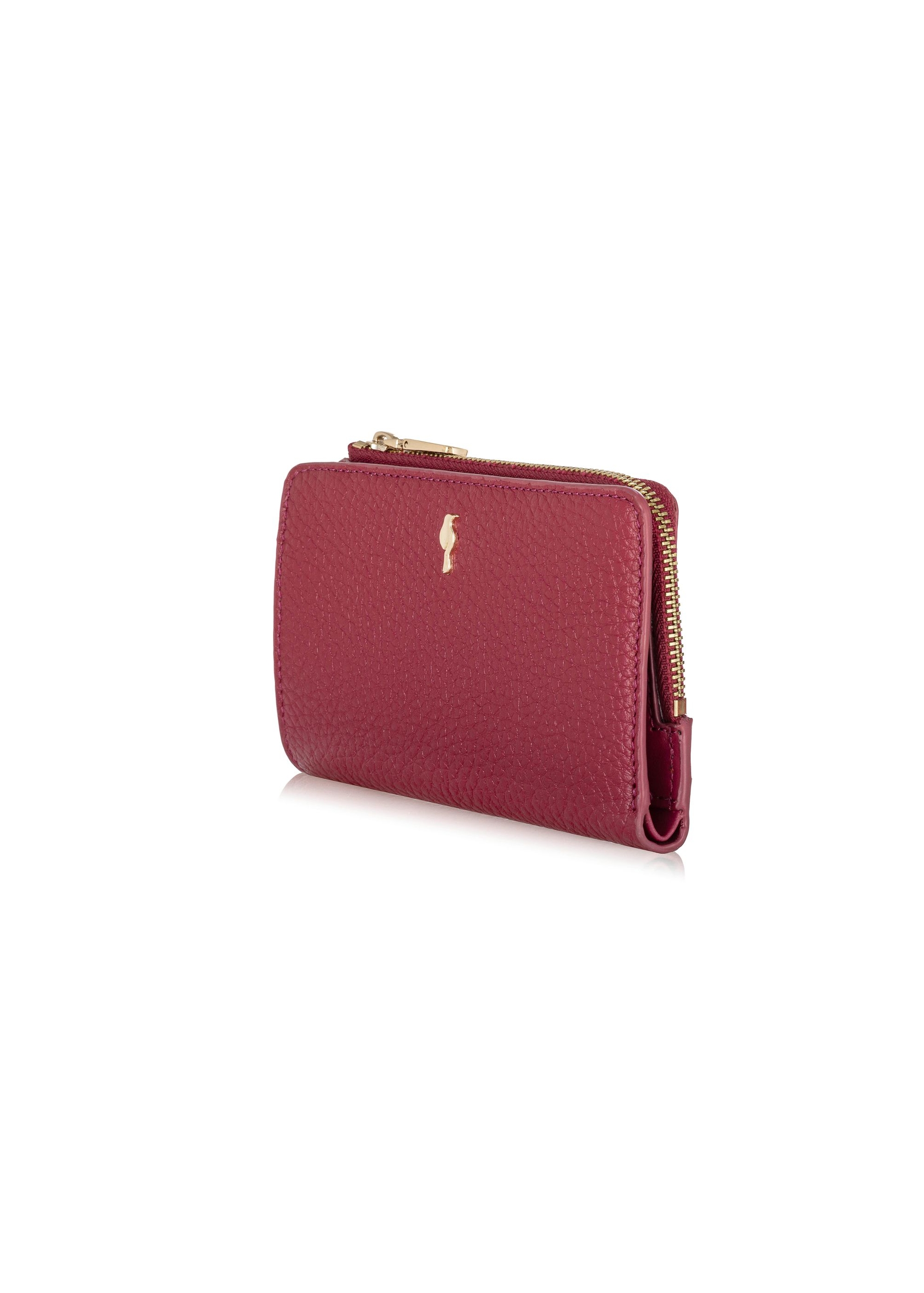 Women's pink leather wallet PORES-0904-34(W24)-02